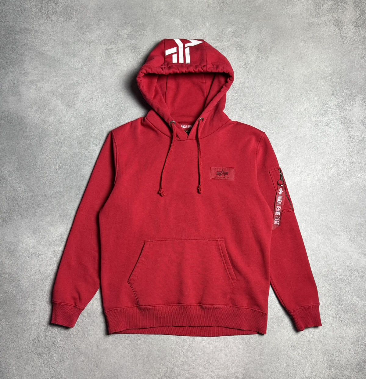Alpha Industries Alpha Industries Big Logo Cotton Hoodie Red size L Size US L / EU 52-54 / 3 - 1 Thumbnail
