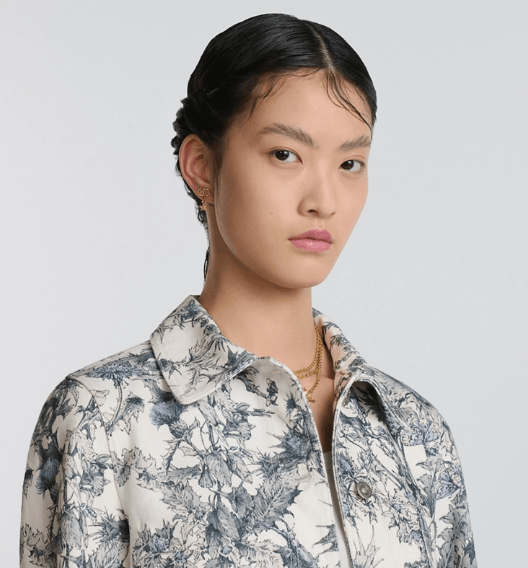 Dior o1w1db10326 512V16 Caro Jacket in White/Blue Size XL / US 12-14 / IT 48-50 - 6 Thumbnail