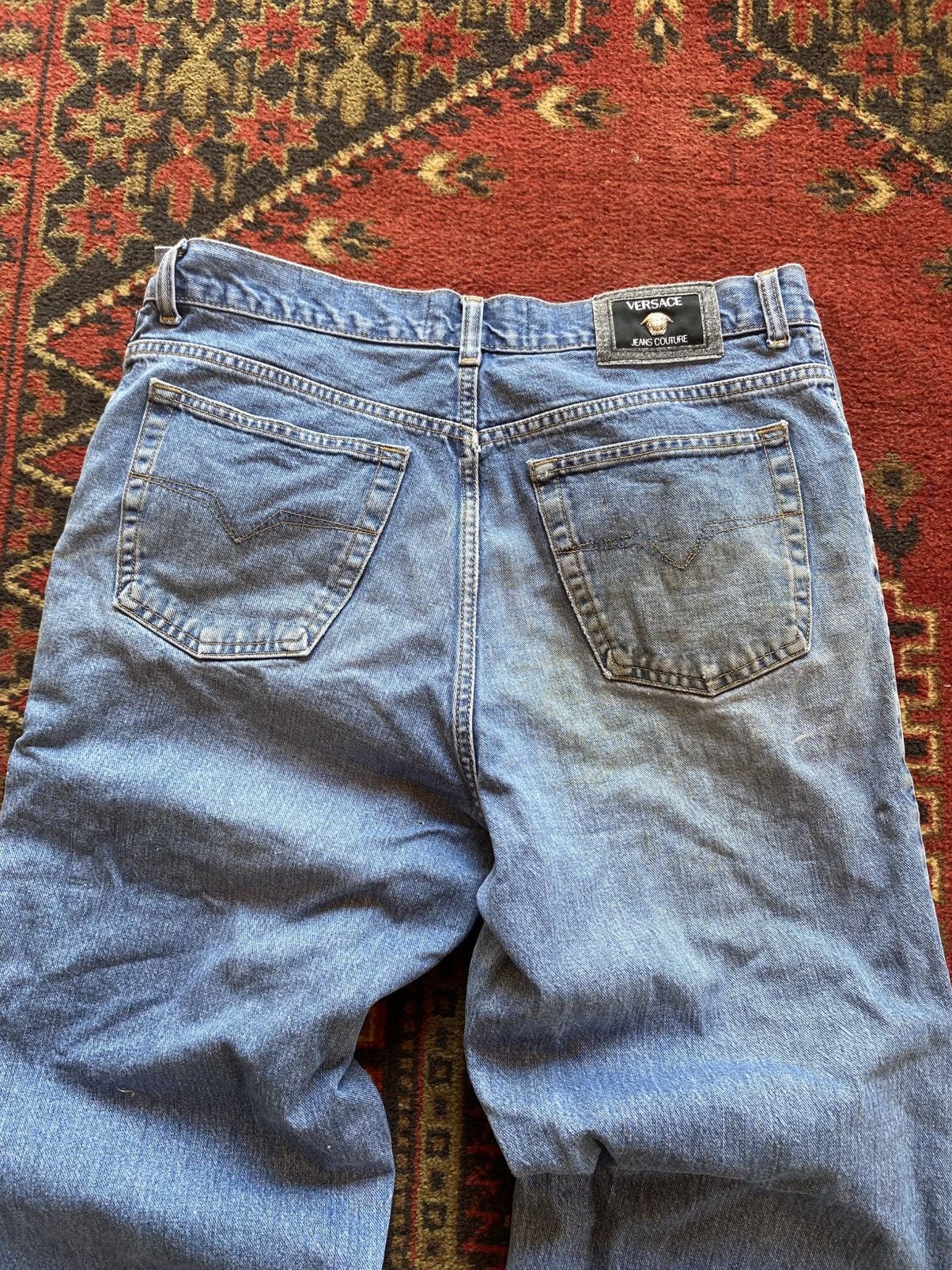 Versace Vintage Versace Jeans Distessed dirty Balenciaga Style Size US 38 / EU 54 - 15 Thumbnail