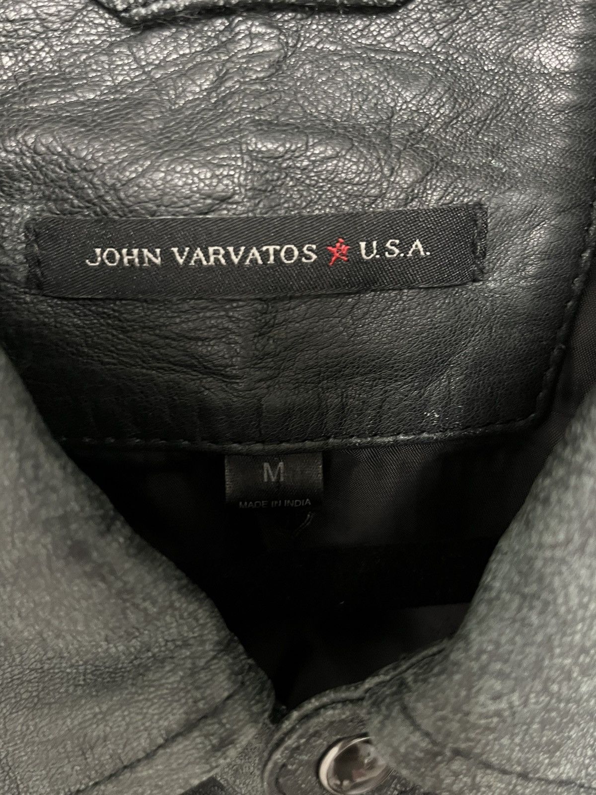 John Varvatos Lionel leather shirt jacket. Medium Size US M / EU 48-50 / 2 - 9 Thumbnail