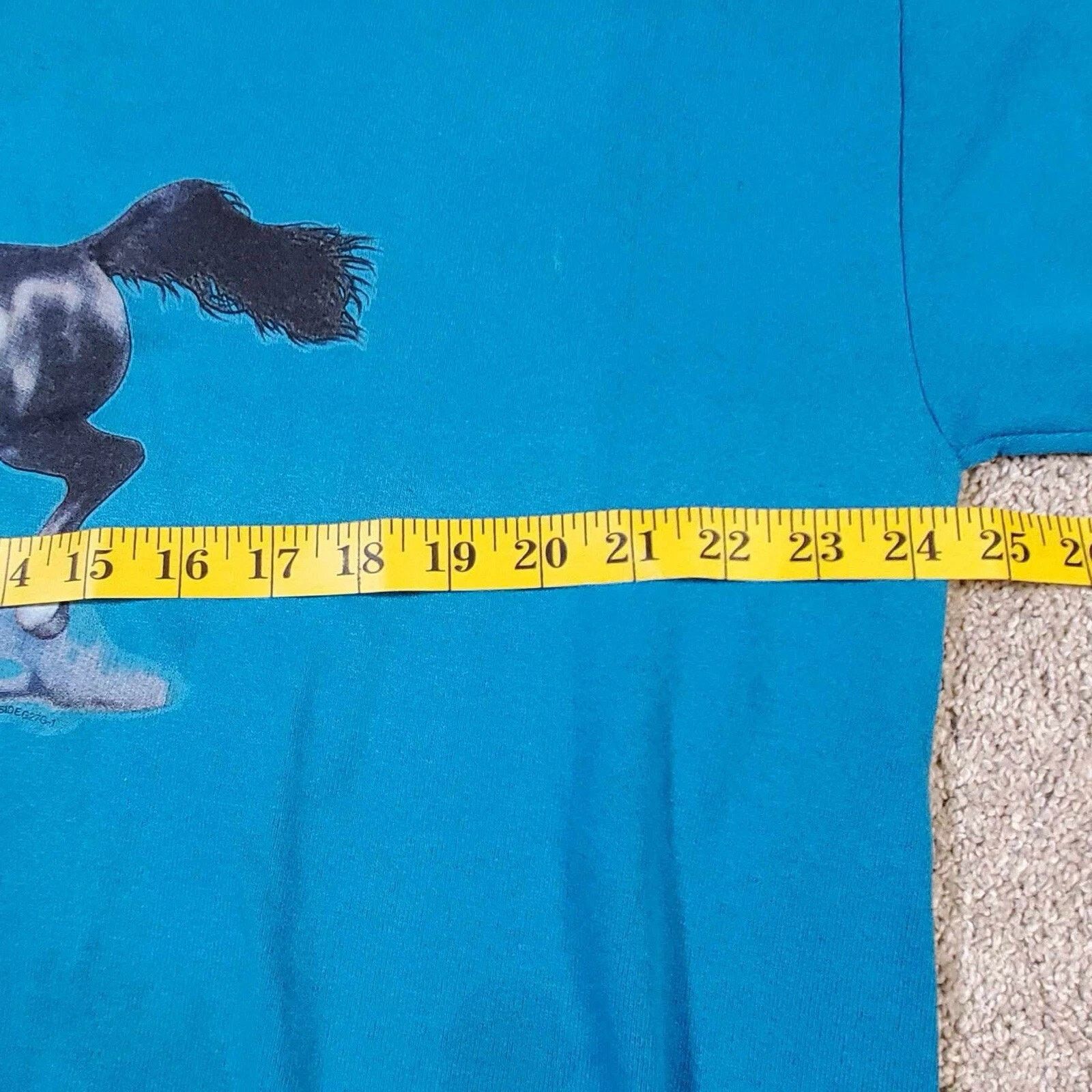 Jerzees Vintage 90s Horse Graphic Crewneck Blue USA Wild Mustang XL Size US XL / EU 56 / 4 - 5 Thumbnail