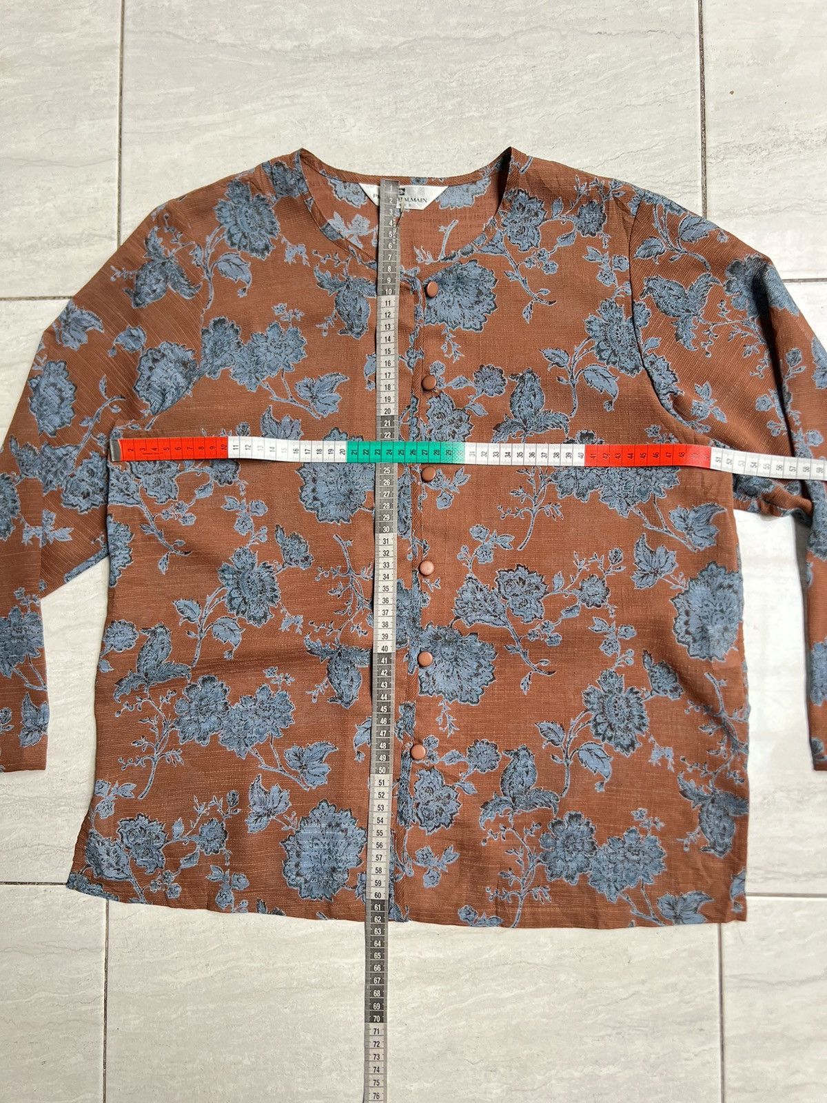 Pierre Balmain Pierre Balmain Paris Flower Motive Shirt Size US M / EU 48-50 / 2 - 2 Thumbnail