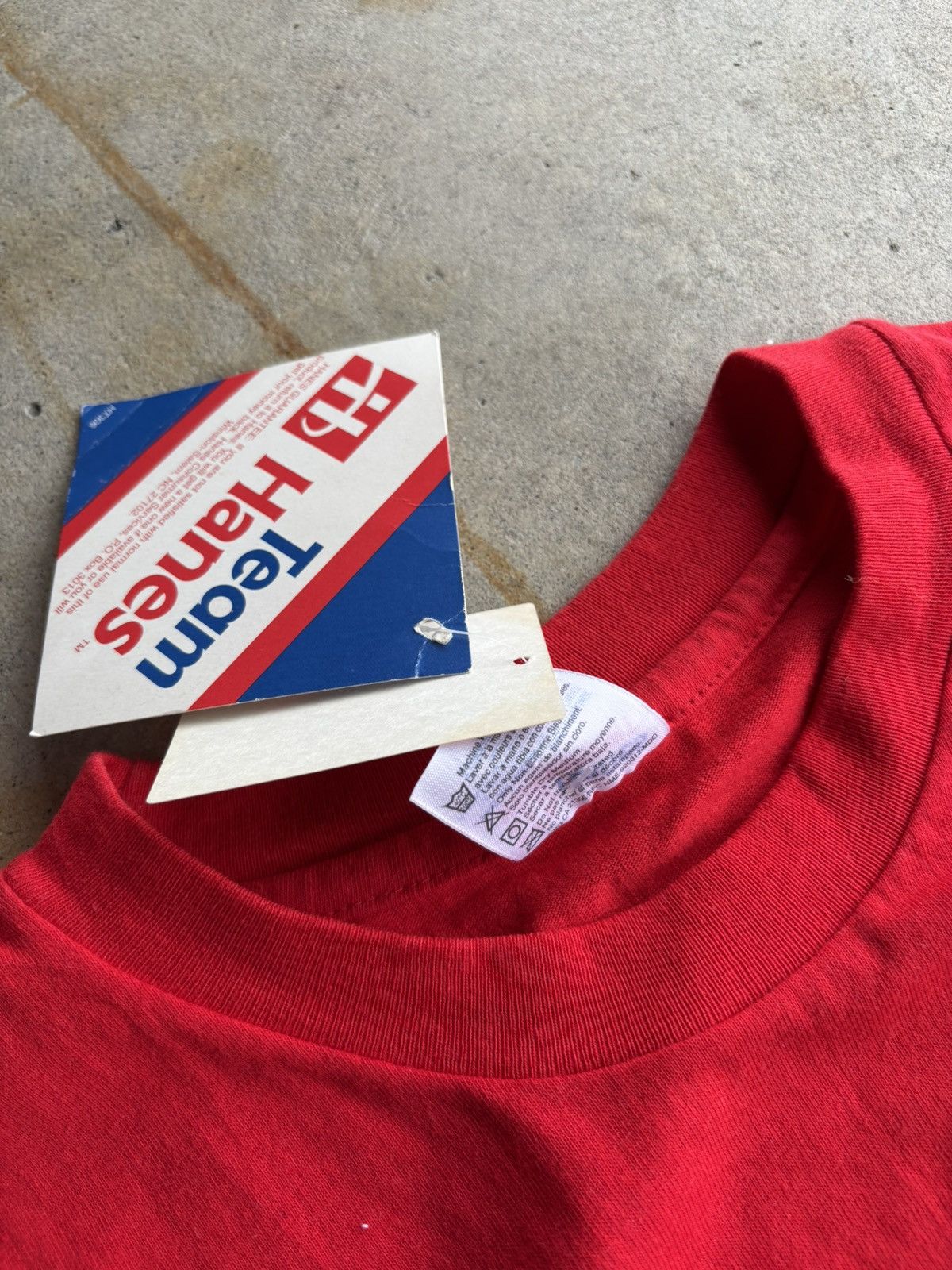 Hanes × NBA × Vintage Crazy 90s Deadstock Chicago Bulls Team Hanes Promo Shirt Size US XL / EU 56 / 4 - 5 Thumbnail