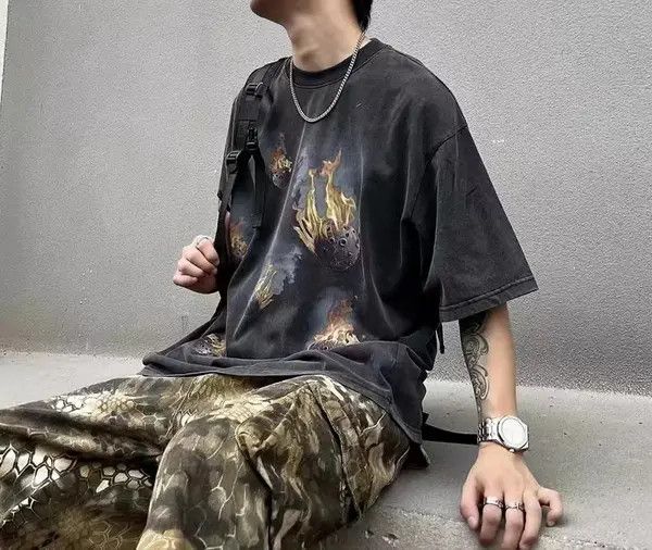 Vintage Noriko x naga Retro Hip Hop Loose Casual T-Shirt Size US M / EU 48-50 / 2 - 3 Thumbnail