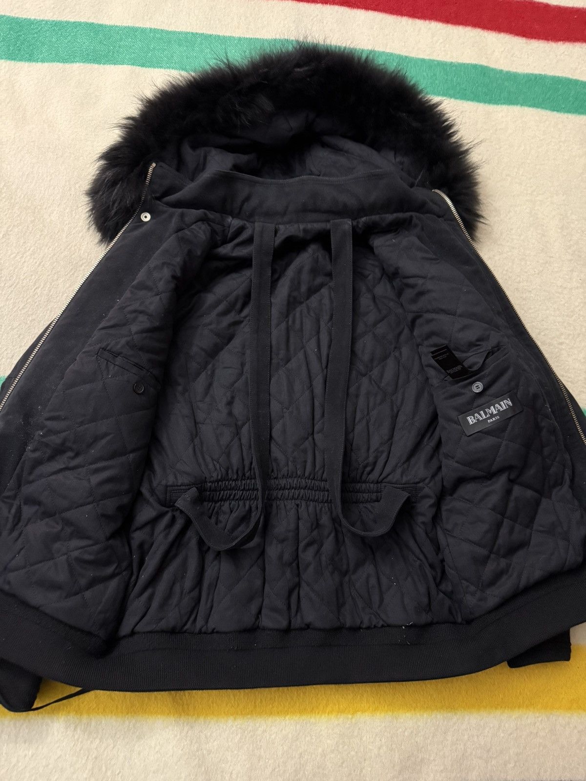 Balmain FW 2016 Balmain Military Raccoon Fur Trim Parka Size Large Size US L / EU 52-54 / 3 - 16 Thumbnail
