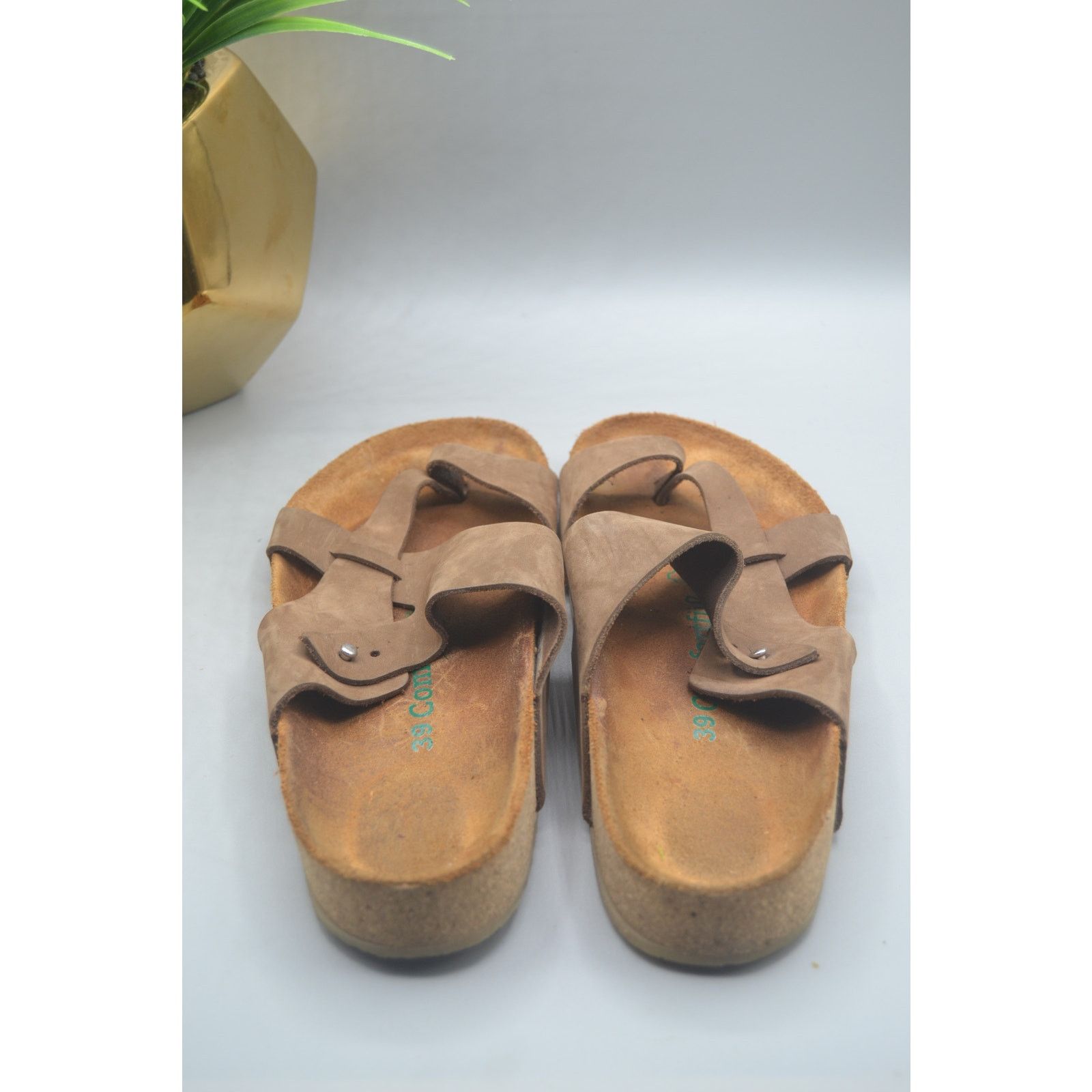 Other Comfortfusse Tan Leather Sandals Size US 8 / IT 38 - 3 Thumbnail