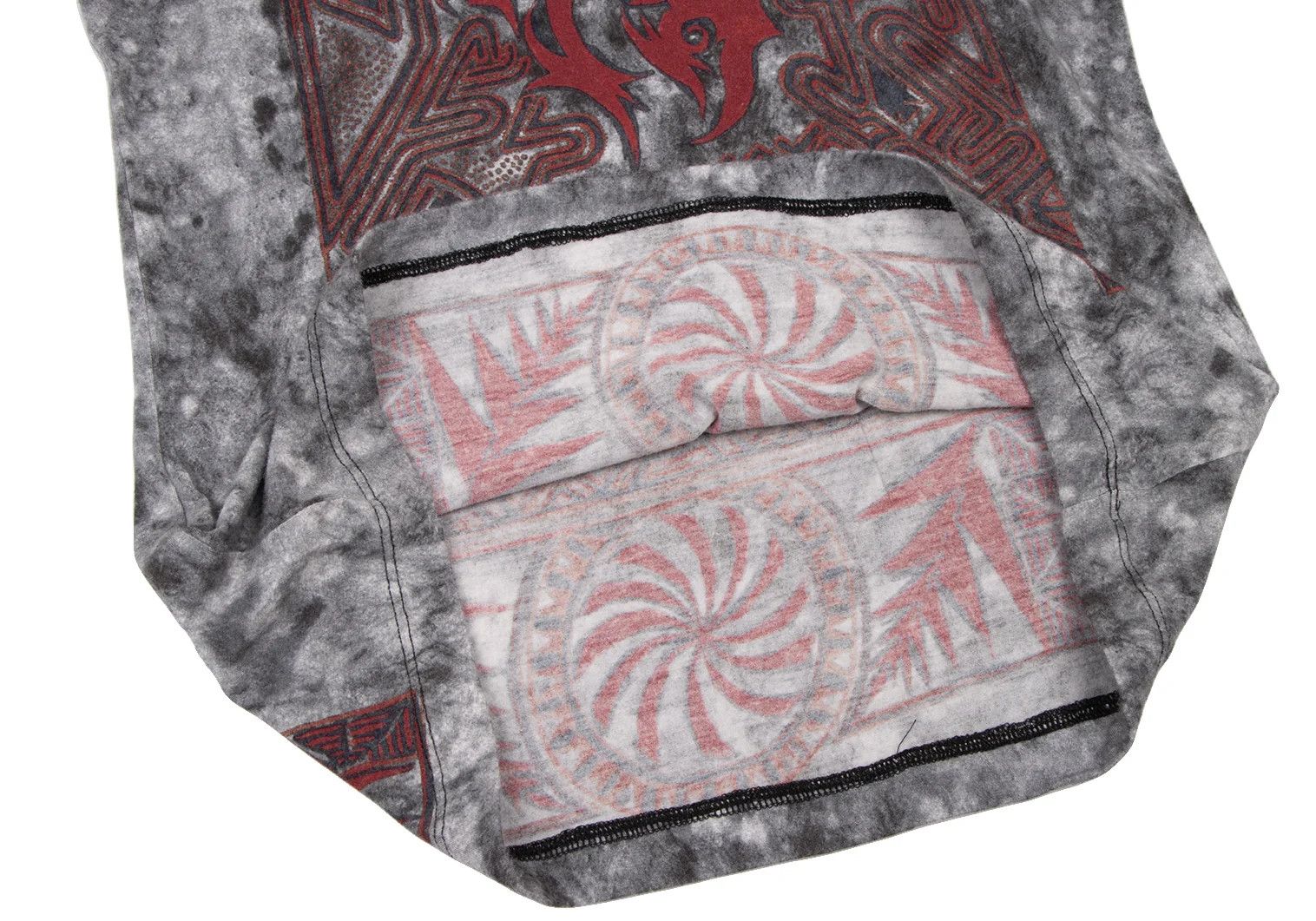 Jean Paul Gaultier Tribal Print Ringer T-Shirt in Black, White, and Red Size US M / EU 48-50 / 2 - 8 Thumbnail