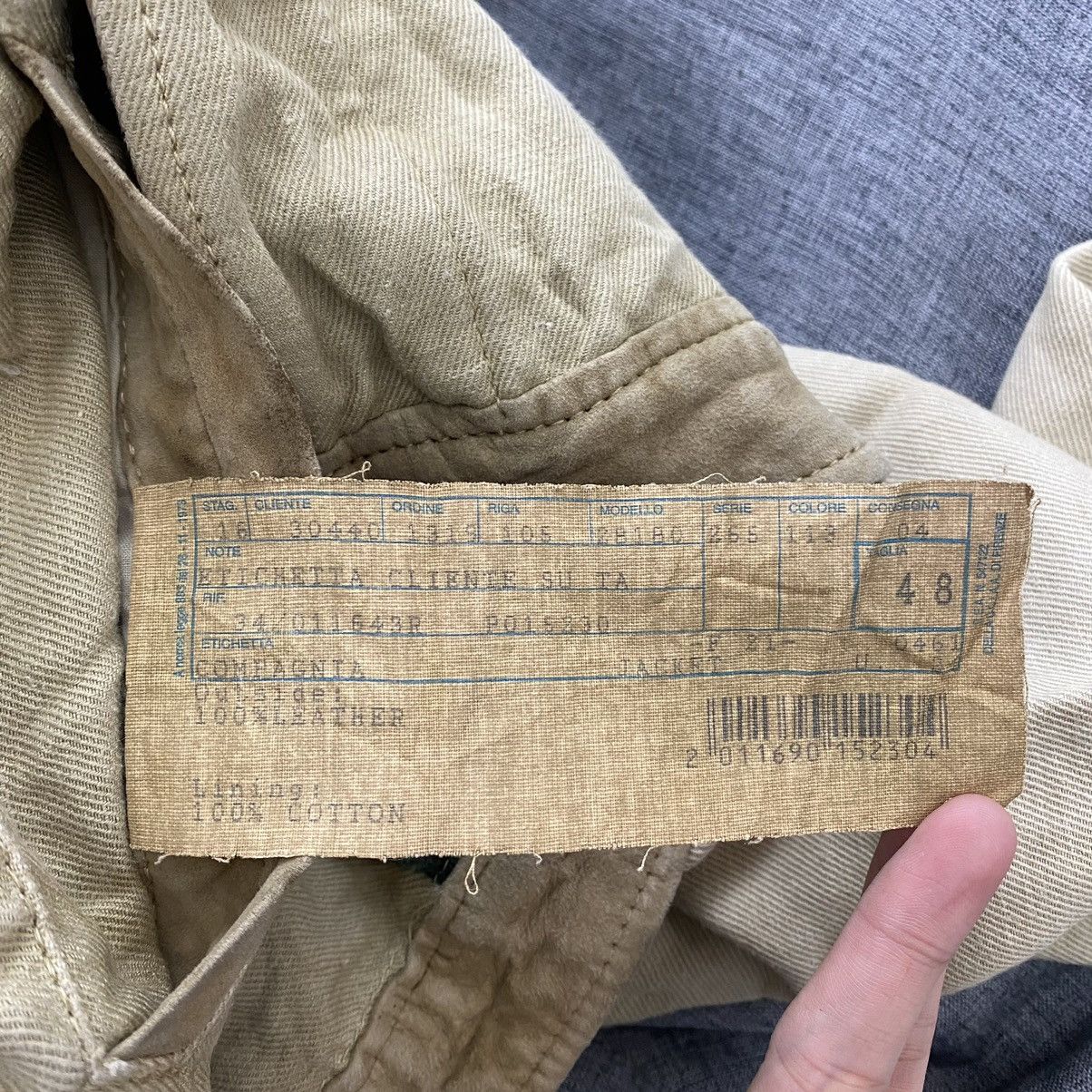 Other TERRIT Multi Pockets Button Up Leather Jacket Size US M / EU 48-50 / 2 - 6 Thumbnail