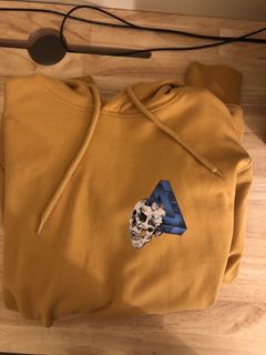 Palace smoking skull outlet hoodie