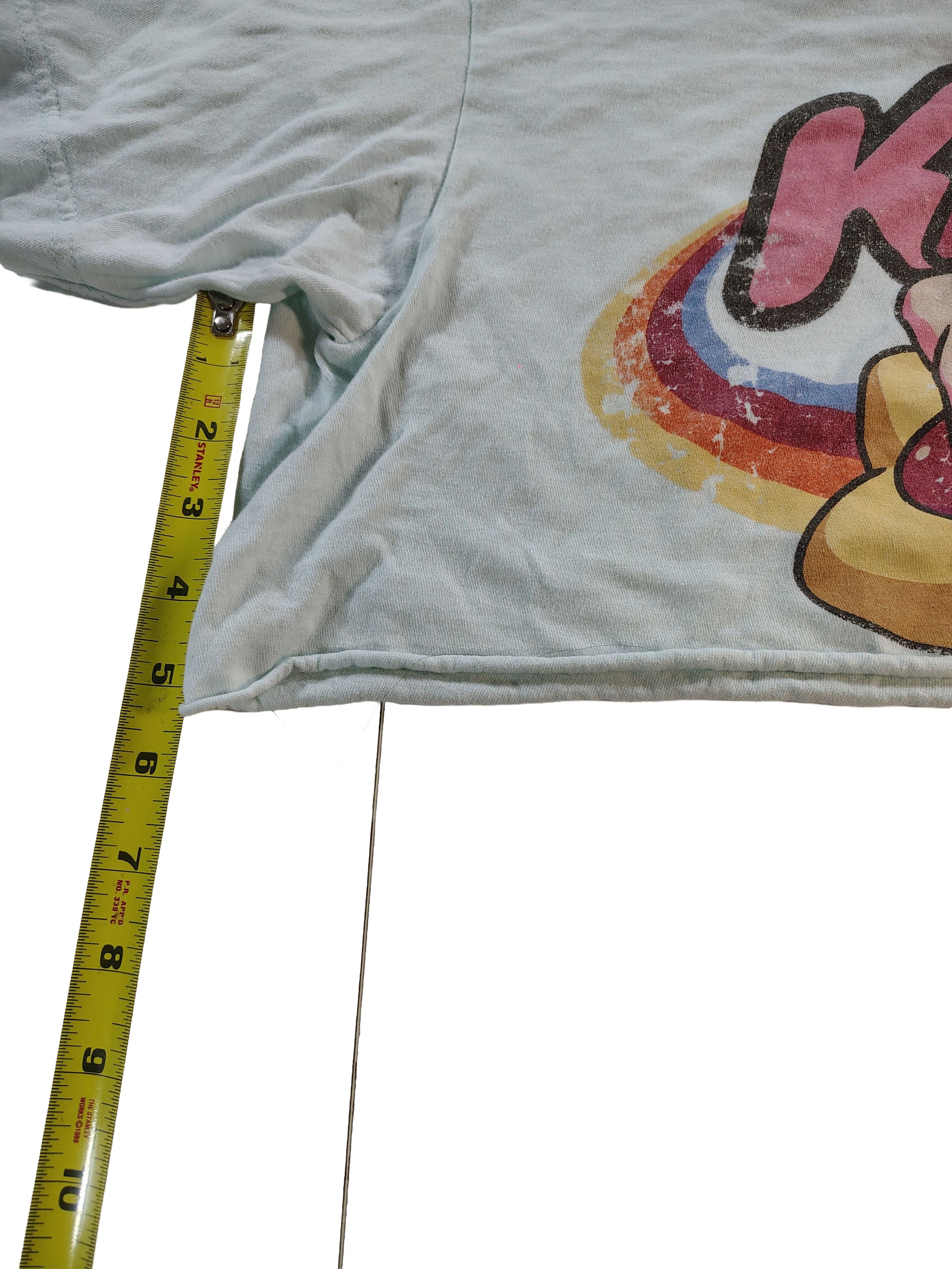 Nintendo Women's Medium Light Blue Kirby Crop Top Size M / US 6-8 / IT 42-44 - 6 Thumbnail