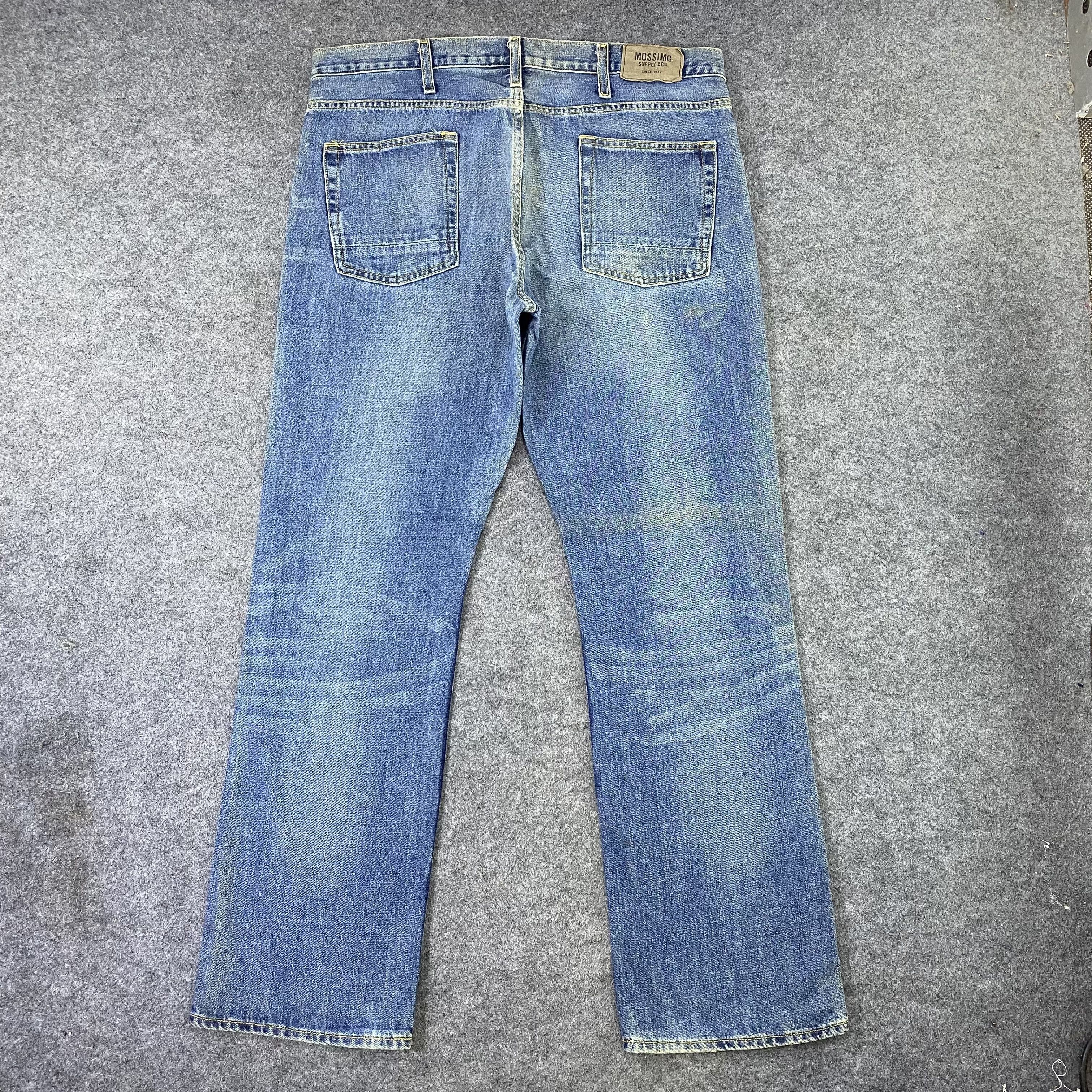 Jean × Mossimo × Vintage Vintage Mossimo Supply Straight Droit Blue Wash Jeans-J1147 Size US 39 - 3 Thumbnail