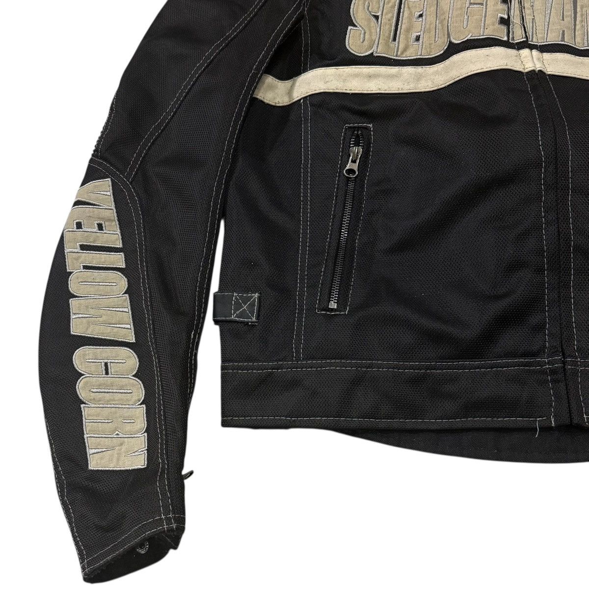 YELLOW CORN Vintage Yellowcorn Sledgehammer Moto Racing Padded Jacket Size US L / EU 52-54 / 3 - 4 Thumbnail