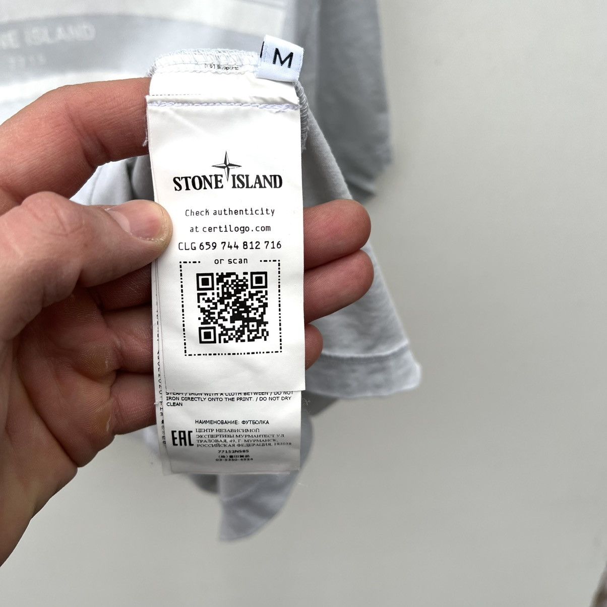 Stone Island STONE ISLAND 2022 GREY GRAPHIC TEE t shirt Size US M / EU 48-50 / 2 - 9 Thumbnail