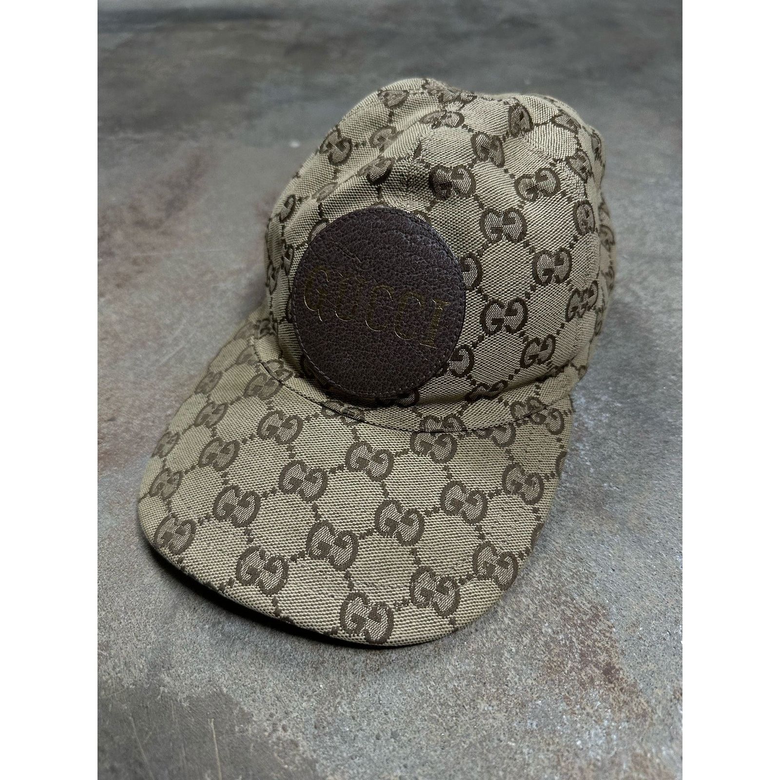 Gucci Gucci Patch Hat Brown Mono Used Medium Size ONE SIZE - 1 Thumbnail