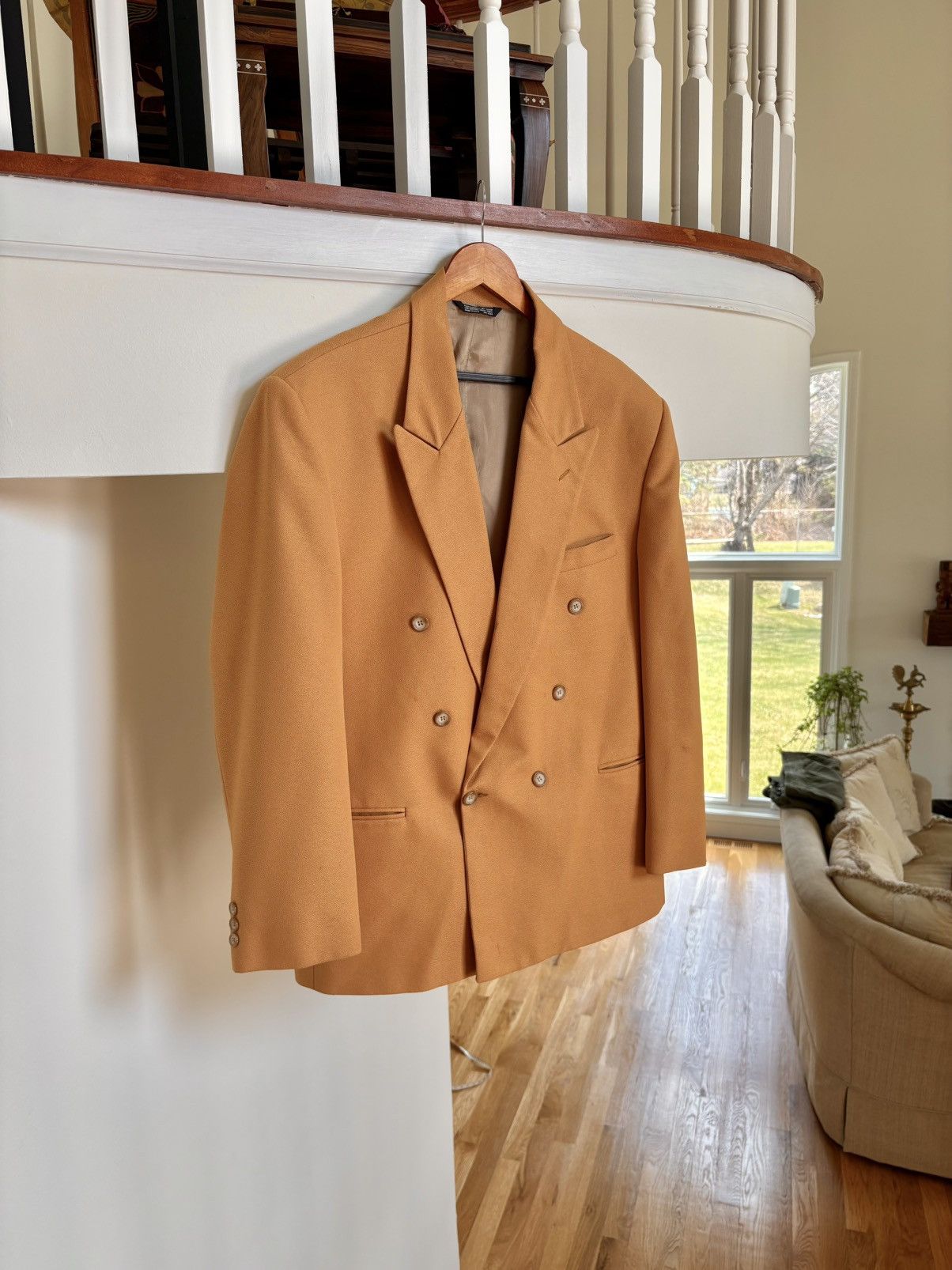 Falcone Falcone Vintage 60s Double Breasted Blazer Sport Coat 44R Size 44R - 1 Thumbnail