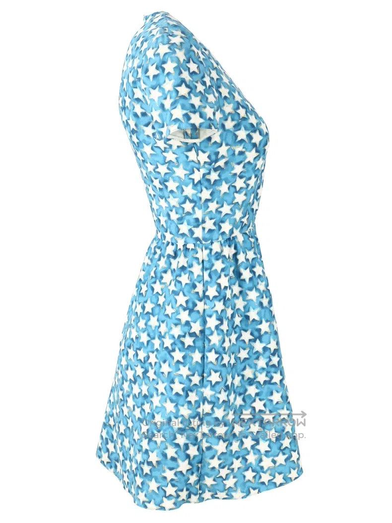 Valentino Valentino Blue star dress Size M / US 6-8 / IT 42-44 - 3 Thumbnail