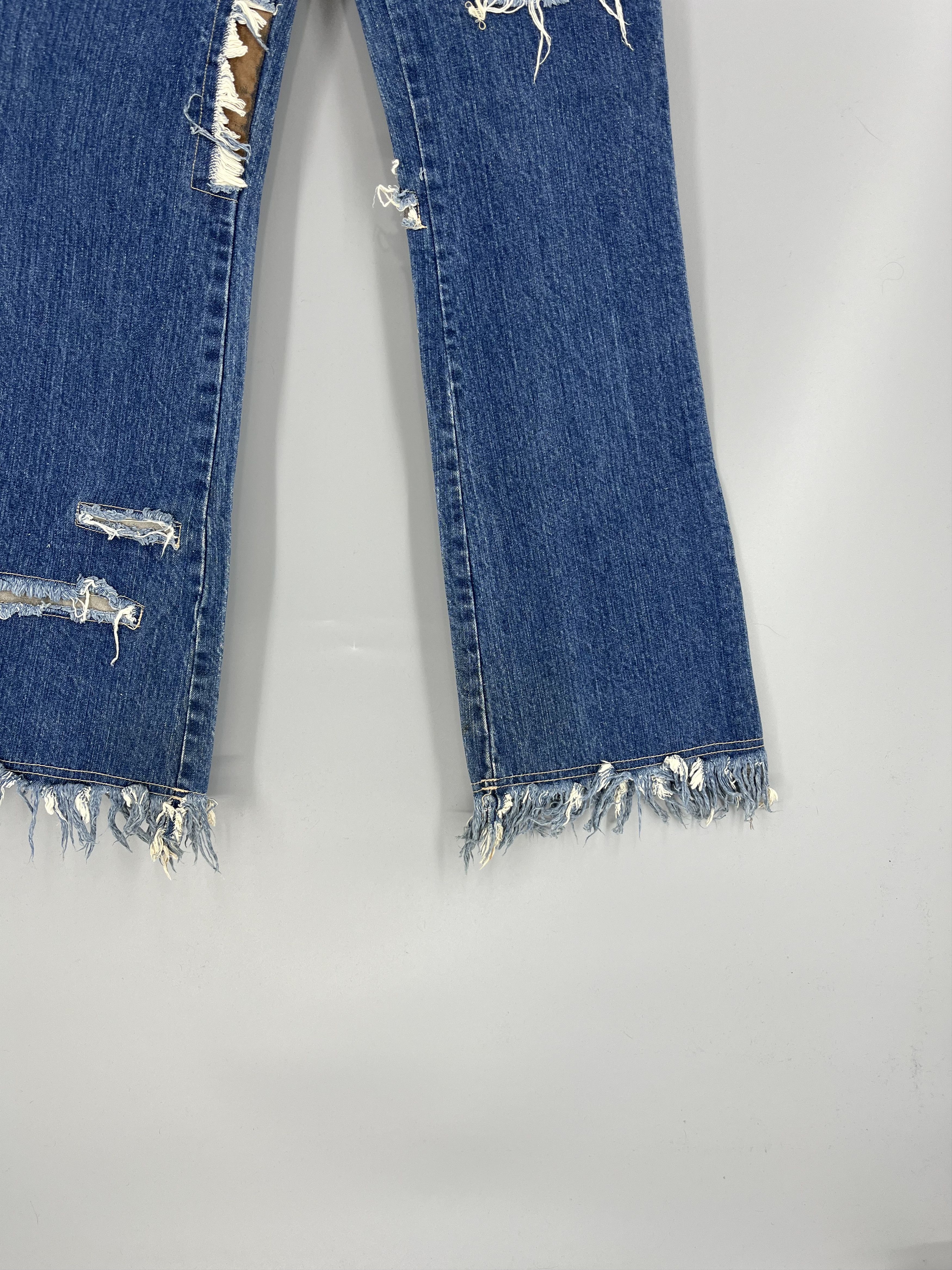 Japanese Brand Vintage Custom Japanese Oririn Light Wash Style Flare Jeans Size 24" / US 00 / IT 34 - 4 Thumbnail