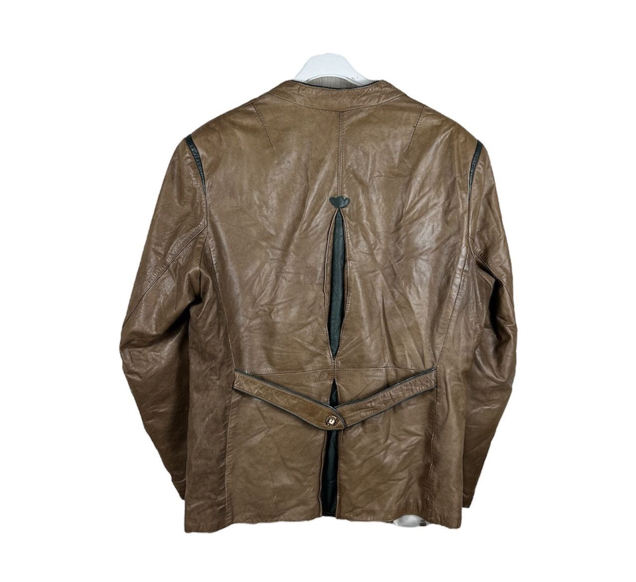 Vintage Vintage 70s genuine leather blazer jacket nordic retro Size US L / EU 52-54 / 3 - 2 Thumbnail