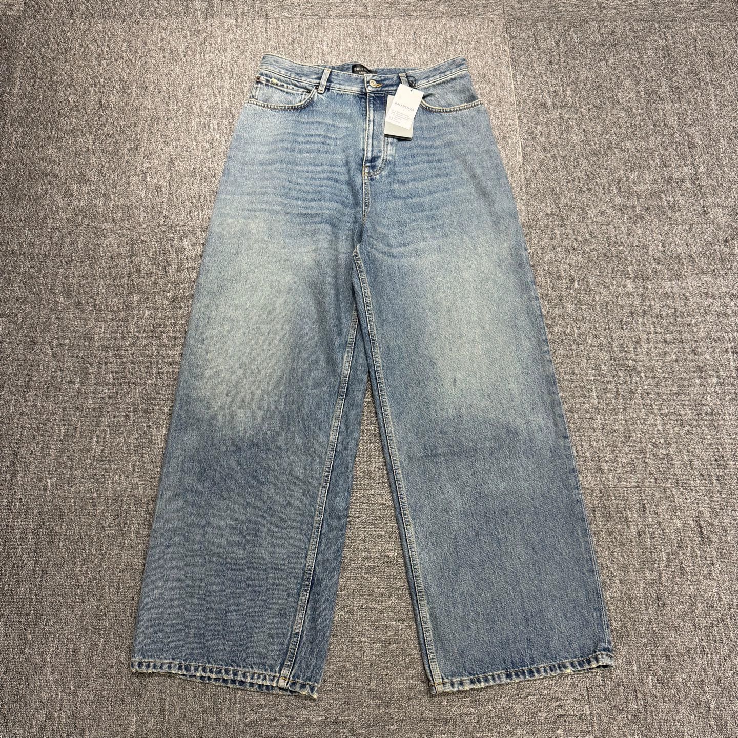 Balenciaga Blue Wide-Leg Denim Jeans Size US 32 / EU 48 - 1 Thumbnail