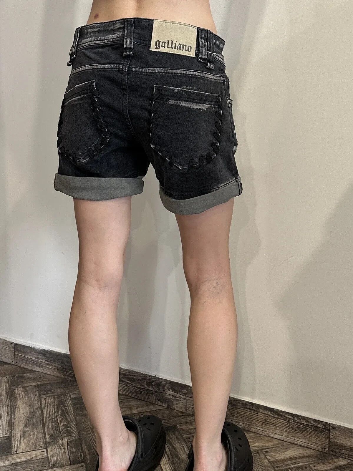 John Galliano John Galliano Denim Women Grey Short Shorts y2k Size 25 39 Size 25" / US 0 / IT 36 - 5 Thumbnail