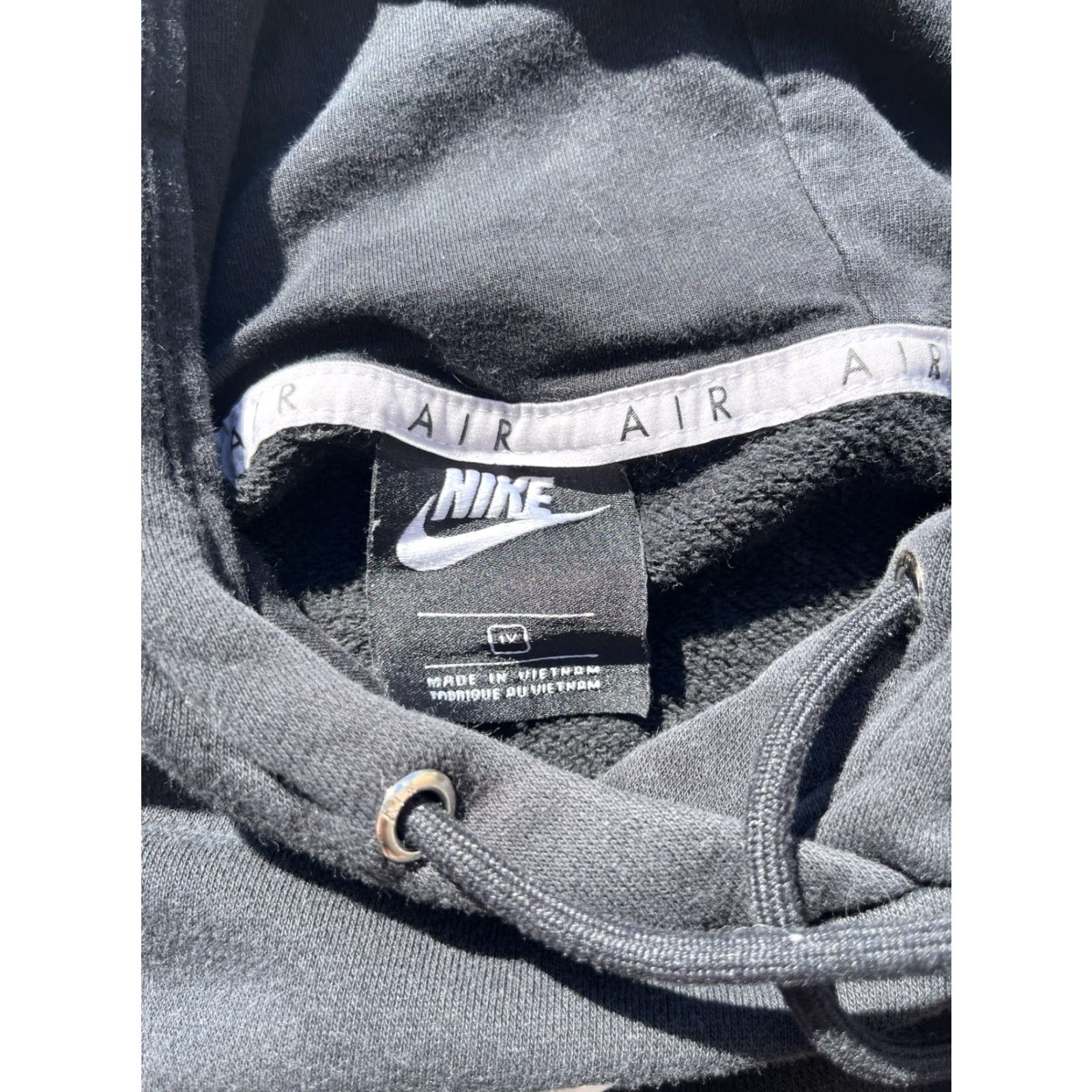 Nike Nike Hoodie Women's 1X Black Crest Logo Street Activewear DISTRESSED Mid Riff Size XL / US 12-14 / IT 48-50 - 4 Thumbnail