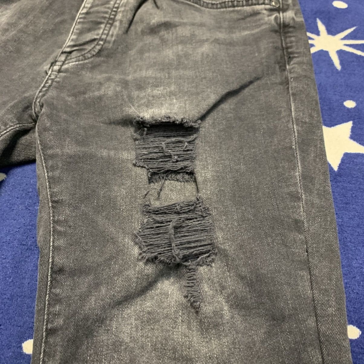Zara ZARA MAN Rock Star Studded Biker Stretchable Denim Size US 28 / EU 44 - 5 Thumbnail