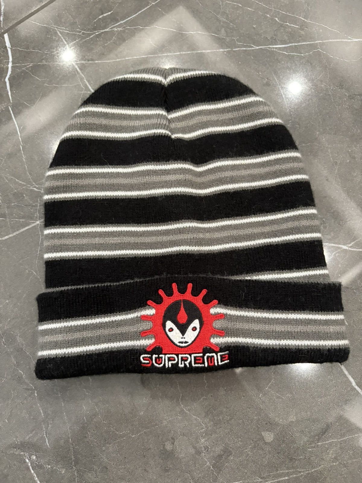 Supreme RARE Supreme Vampire Striped Beanie Size ONE SIZE - 1 Thumbnail