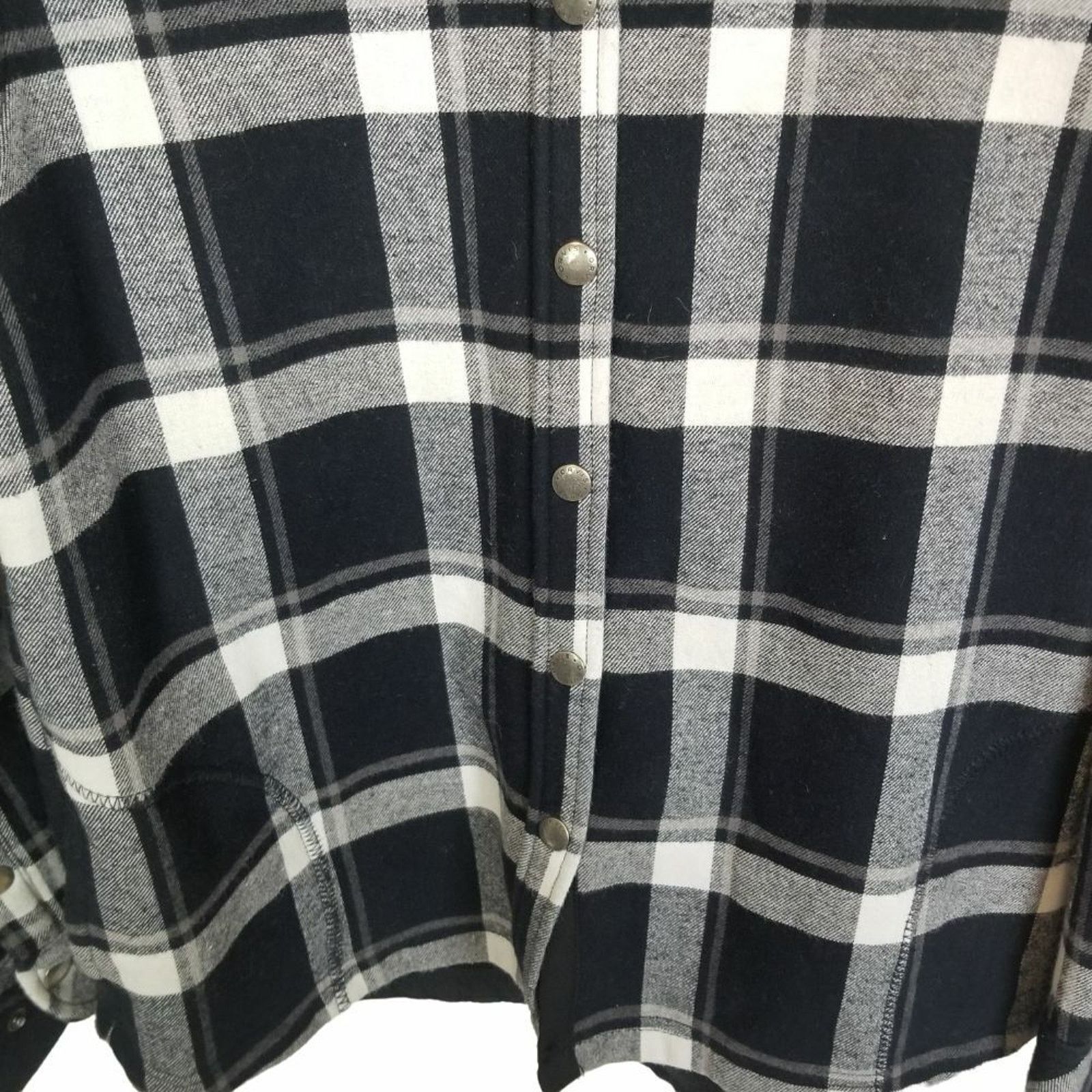 Orvis Orvis Womens Flannel Shacket Plaid Snap Front Sz M Gorpcore Size M / US 6-8 / IT 42-44 - 3 Thumbnail