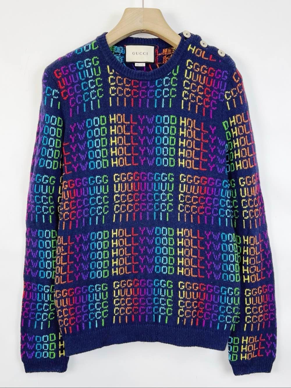 Gucci Gucci Hollywood Logo Sweater Size XS Size US S / EU 44-46 / 1 - 1 Thumbnail