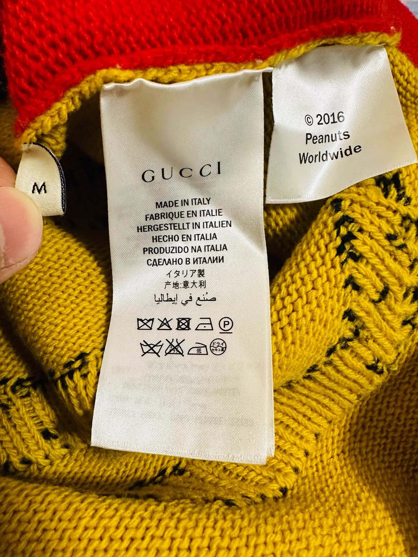 Gucci GUCCI Main Line Snoopy Wool Knitted Sweater Runway Size M / US 6-8 / IT 42-44 - 8 Thumbnail
