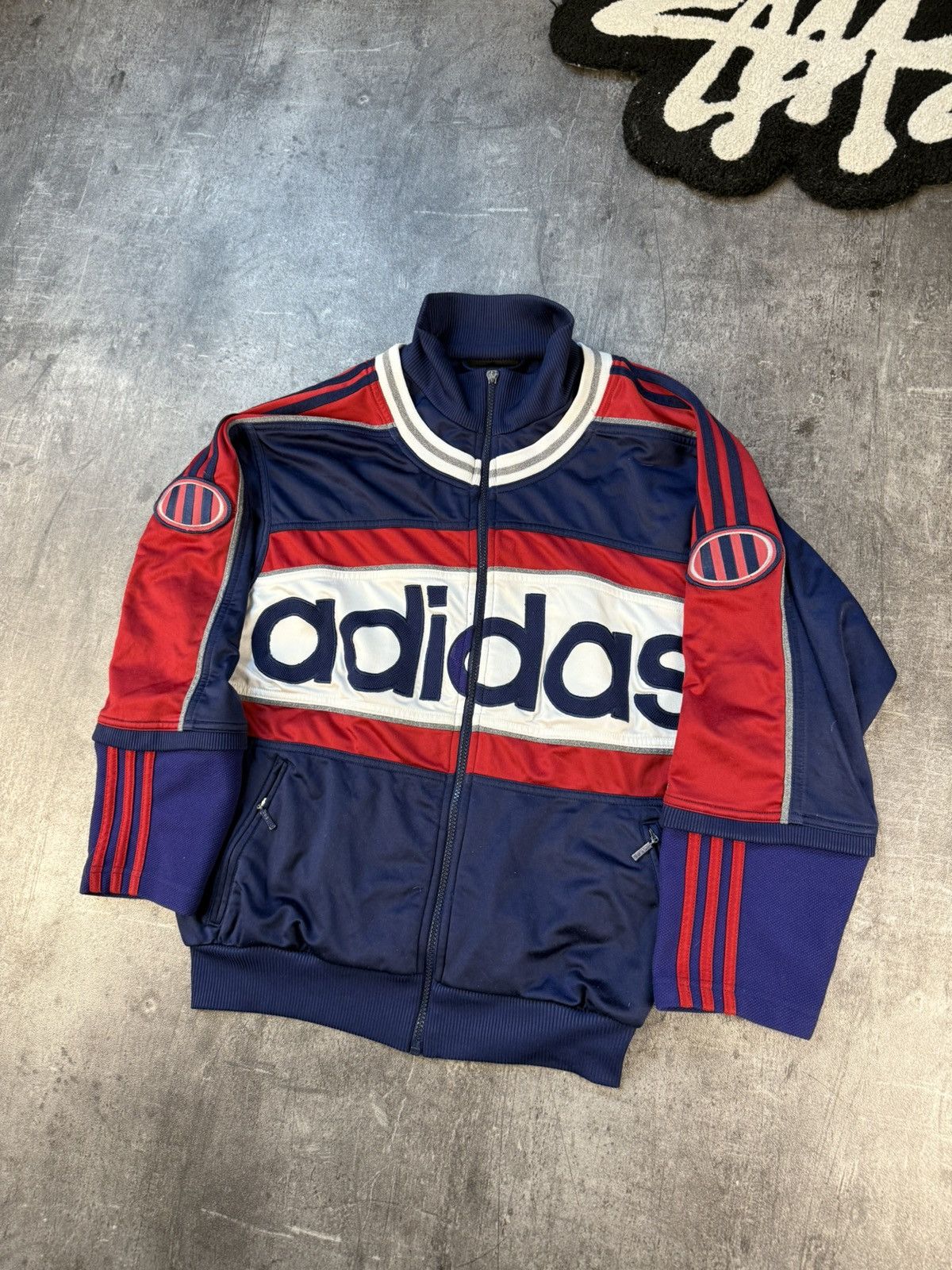 Adidas Adidas vintage hoodie/knit Size US M / EU 48-50 / 2 - 1 Thumbnail