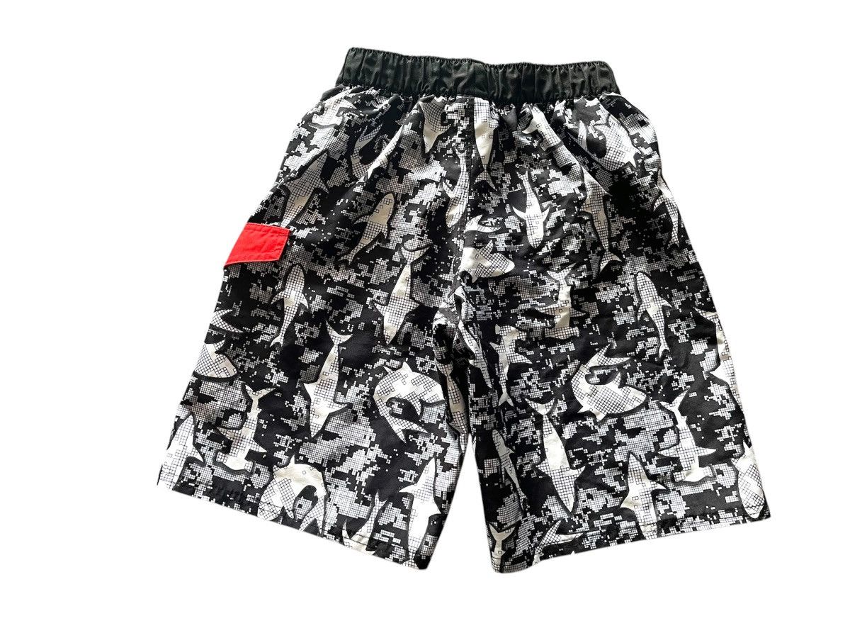 Adidas Black and White shark pattern Adidas swimshorts Size US 26 / EU 42 - 2 Thumbnail