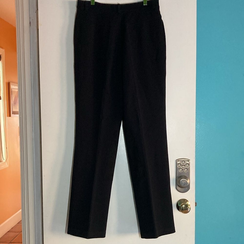 St. John St. John Sport Womens Size 10 Black Straight Leg Equestrian Patch Pants Size 32" / US 10 / IT 46 - 5 Thumbnail