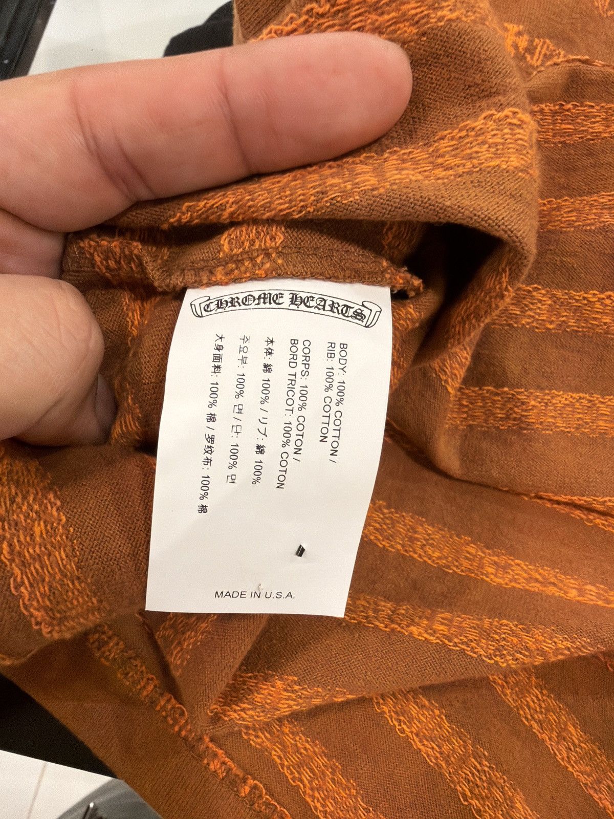 Chrome Hearts Chrome Hearts F You Orange Polo L/S Size US M / EU 48-50 / 2 - 6 Thumbnail