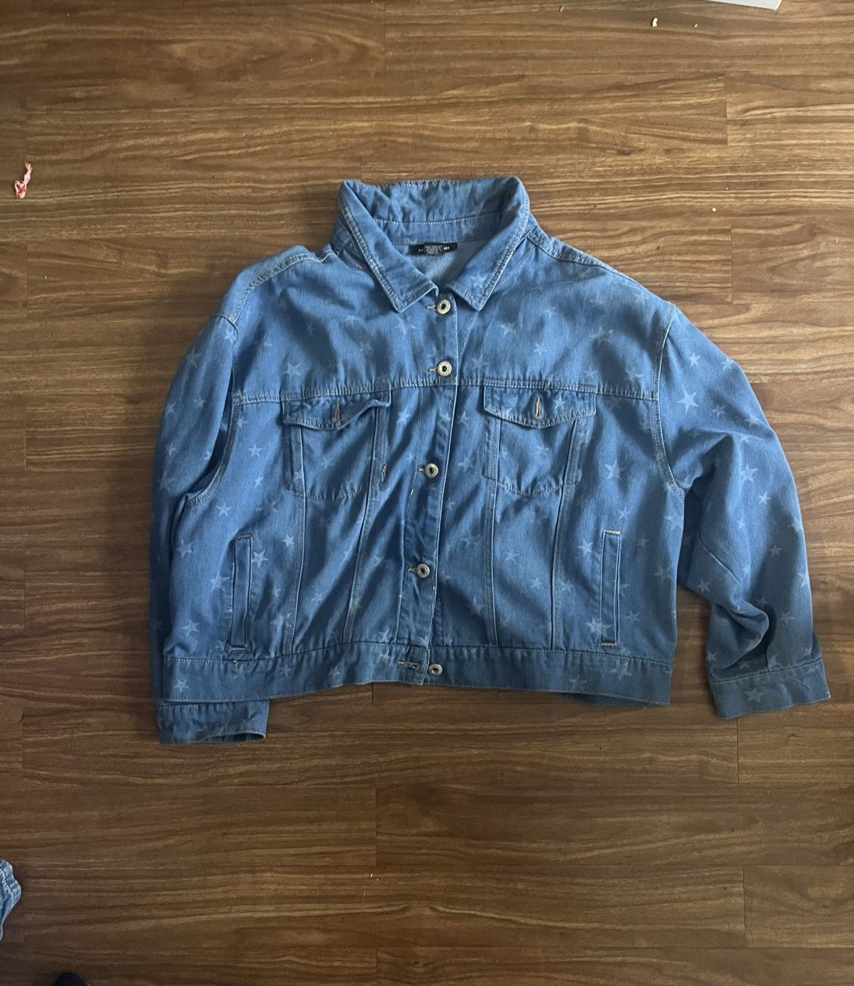 Vintage Ashley Stewart Denim Jacket with Stars #denimjacket Size 3XL / US 20-22 - 1 Thumbnail