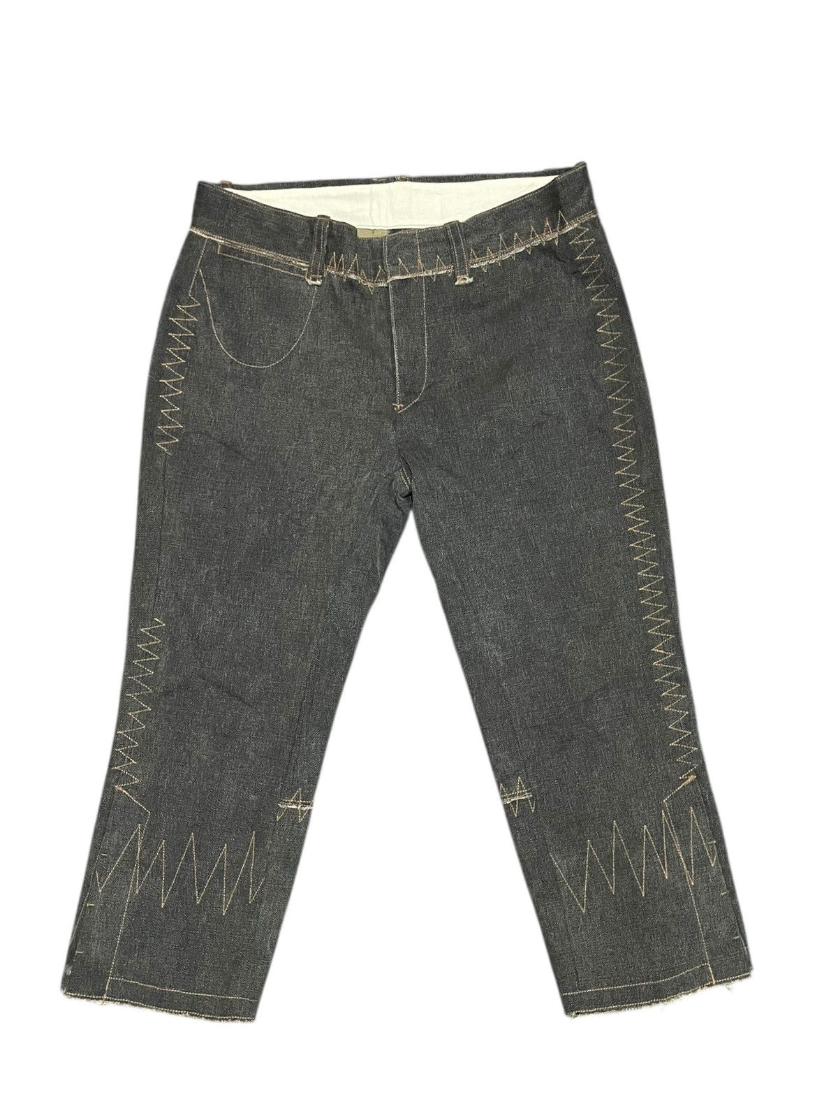 Tsumori Chisato Issey Miyake Tsumori Chisato Capris Jeans Size 30" / US 8 / IT 44 - 2 Thumbnail