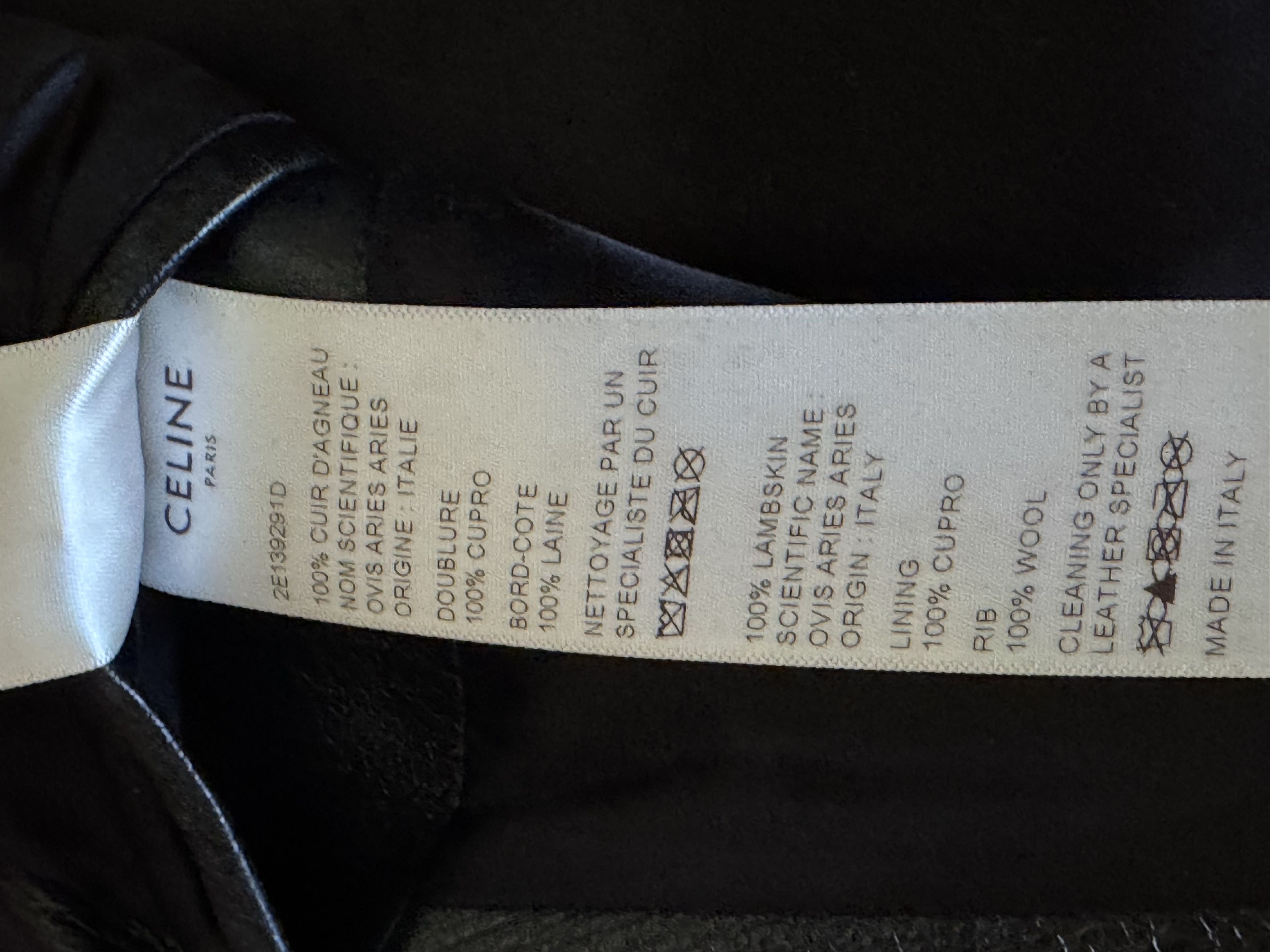 Celine Lambskin Leather bomber Size US M / EU 48-50 / 2 - 10 Thumbnail