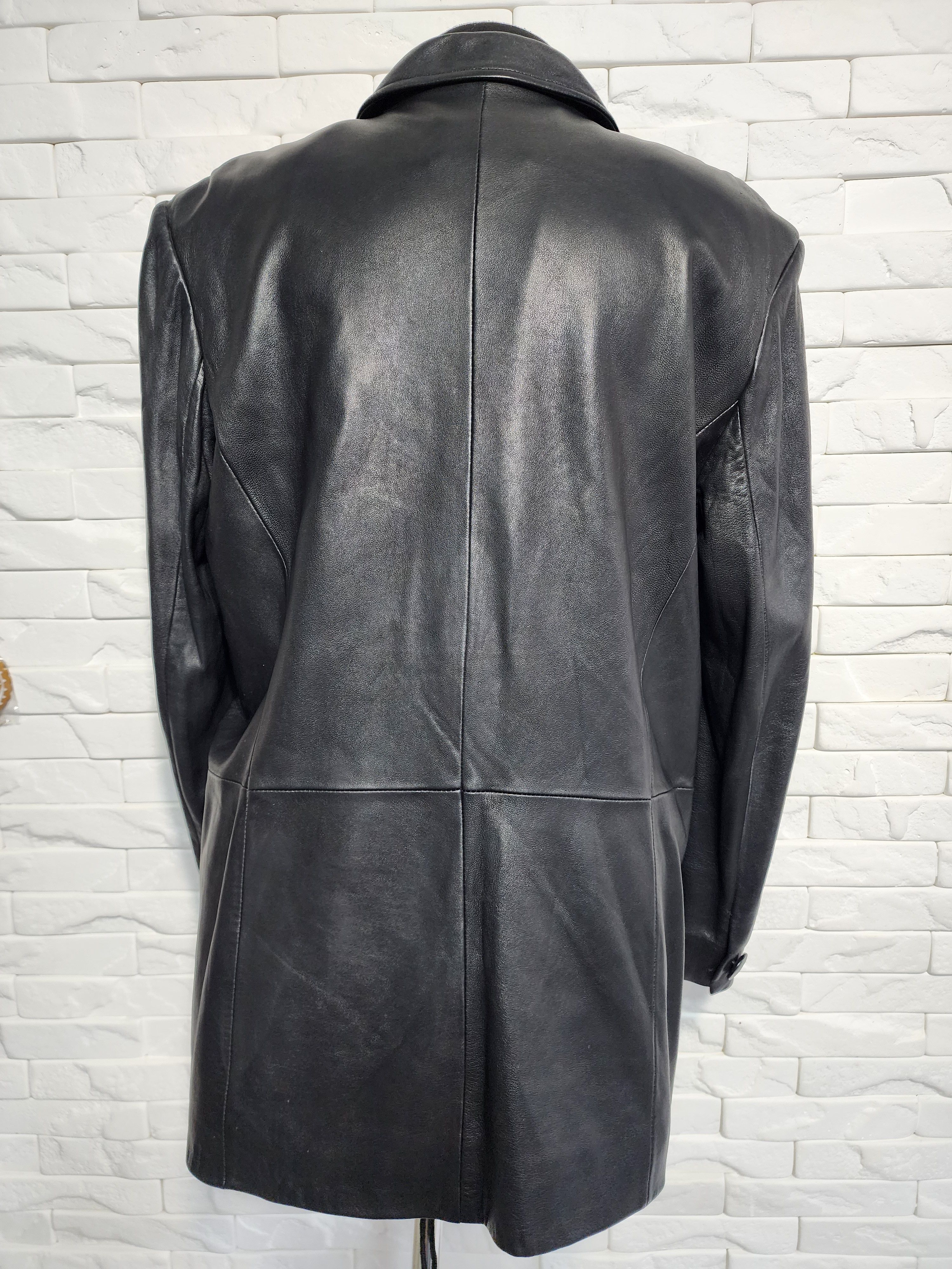 Other Black Genuine Leather Jacket: Size XL. Size XL / US 12-14 / IT 48-50 - 3 Thumbnail