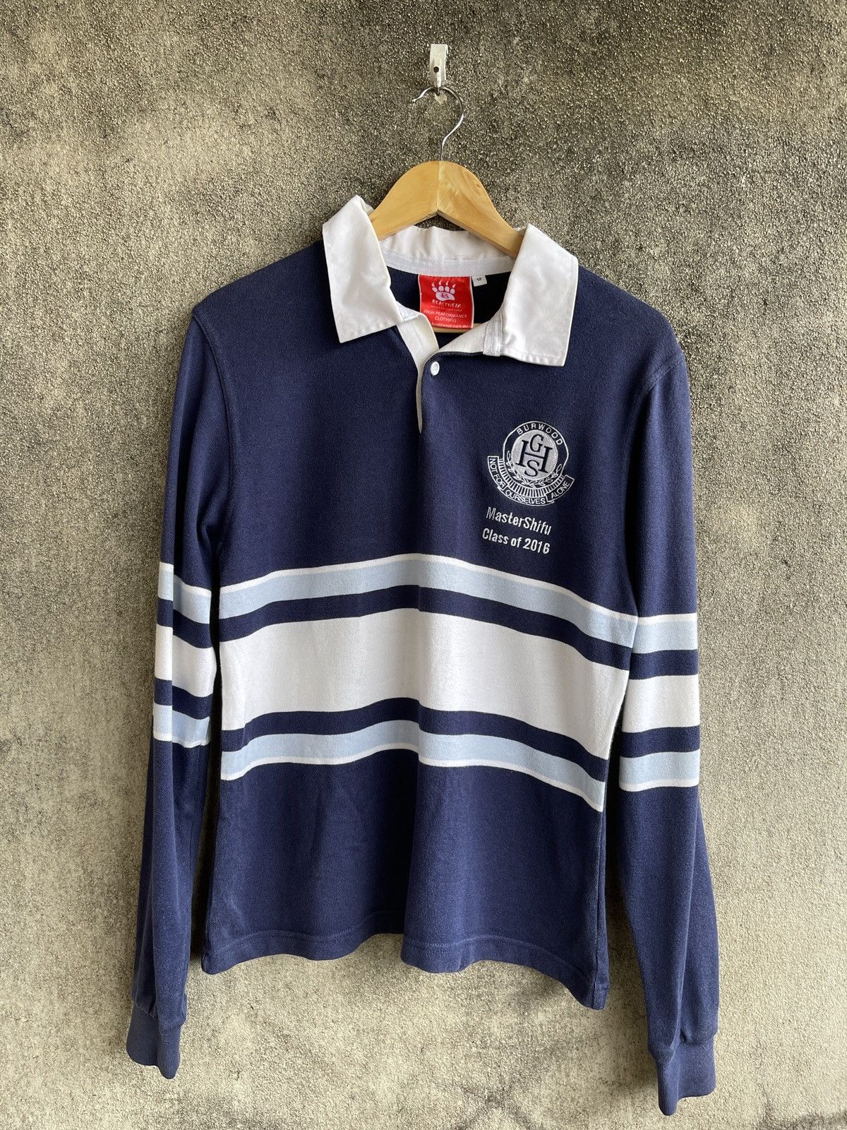 Last Drop🔥Rare🔥Vtg Master Shifu Rugby Long Sleeve T Shirt
