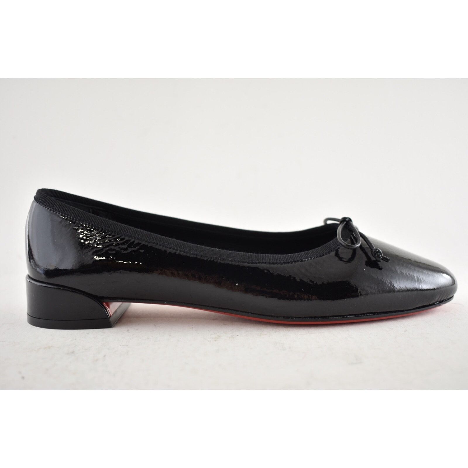 Christian Louboutin Christian Louboutin Sweetie Jane Flat Black Patent Leather Size US 11.5 / IT 41.5 - 2 Thumbnail