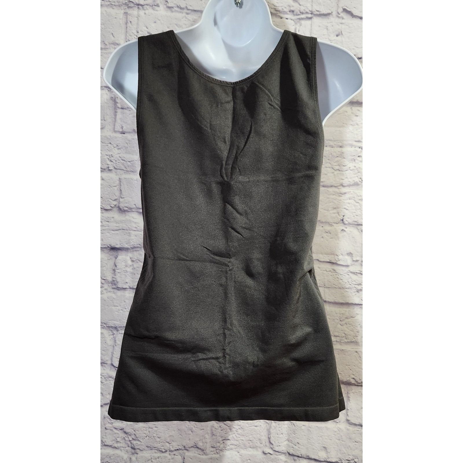 Other Dark Gray Sleeveless Round Neck Tank Top One Size Size ONE SIZE - 3 Thumbnail