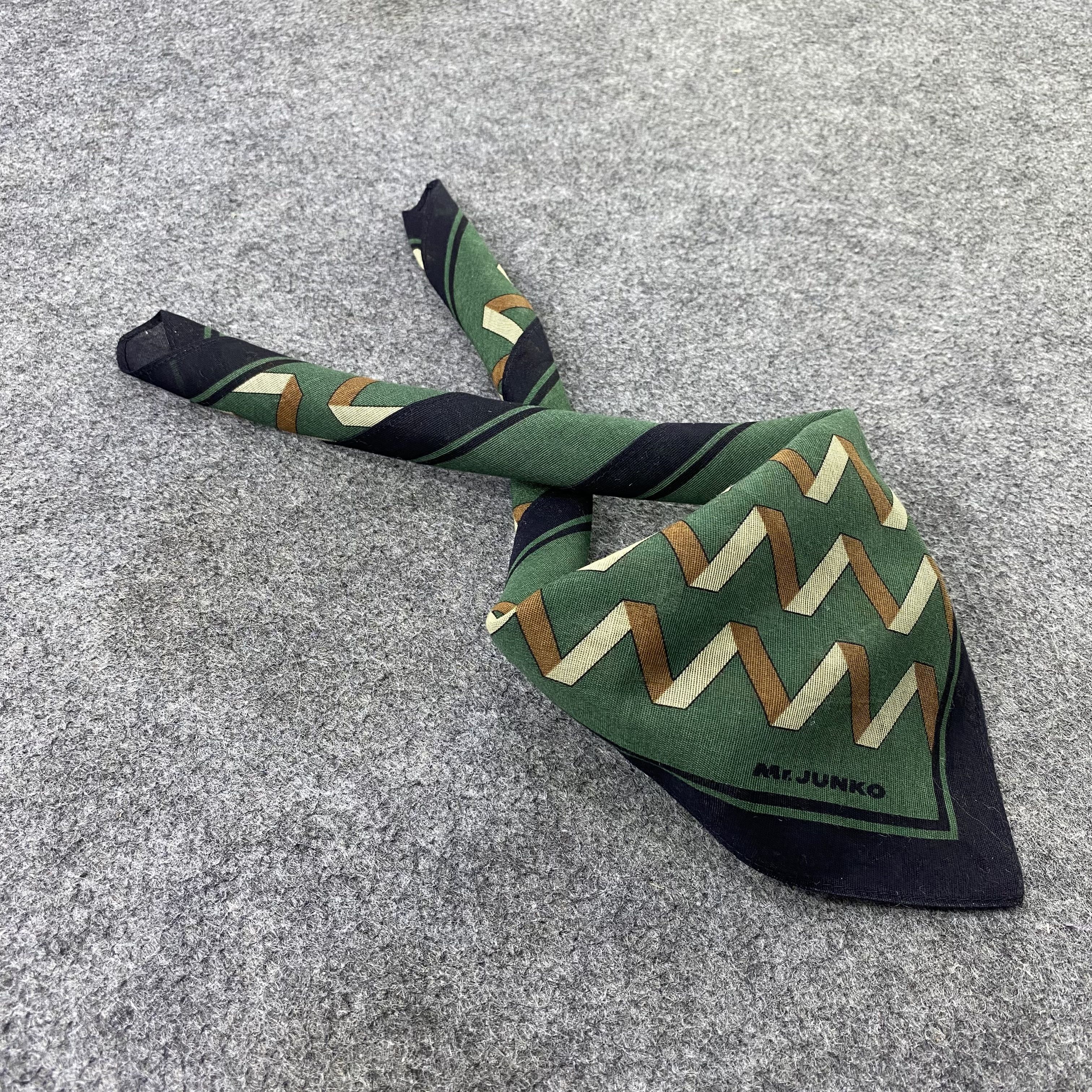Japanese Brand Mr.Junko Handkerchief Neckerchief Bandana-B1821 Size ONE SIZE - 1 Thumbnail