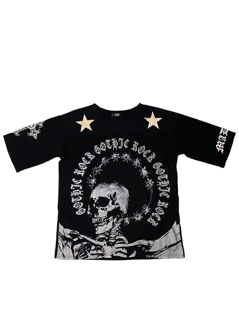 If Six Was Nine 2000's Glad News Star Skull Cross Shirt Size US XL / EU 56 / 4 - 1 Thumbnail