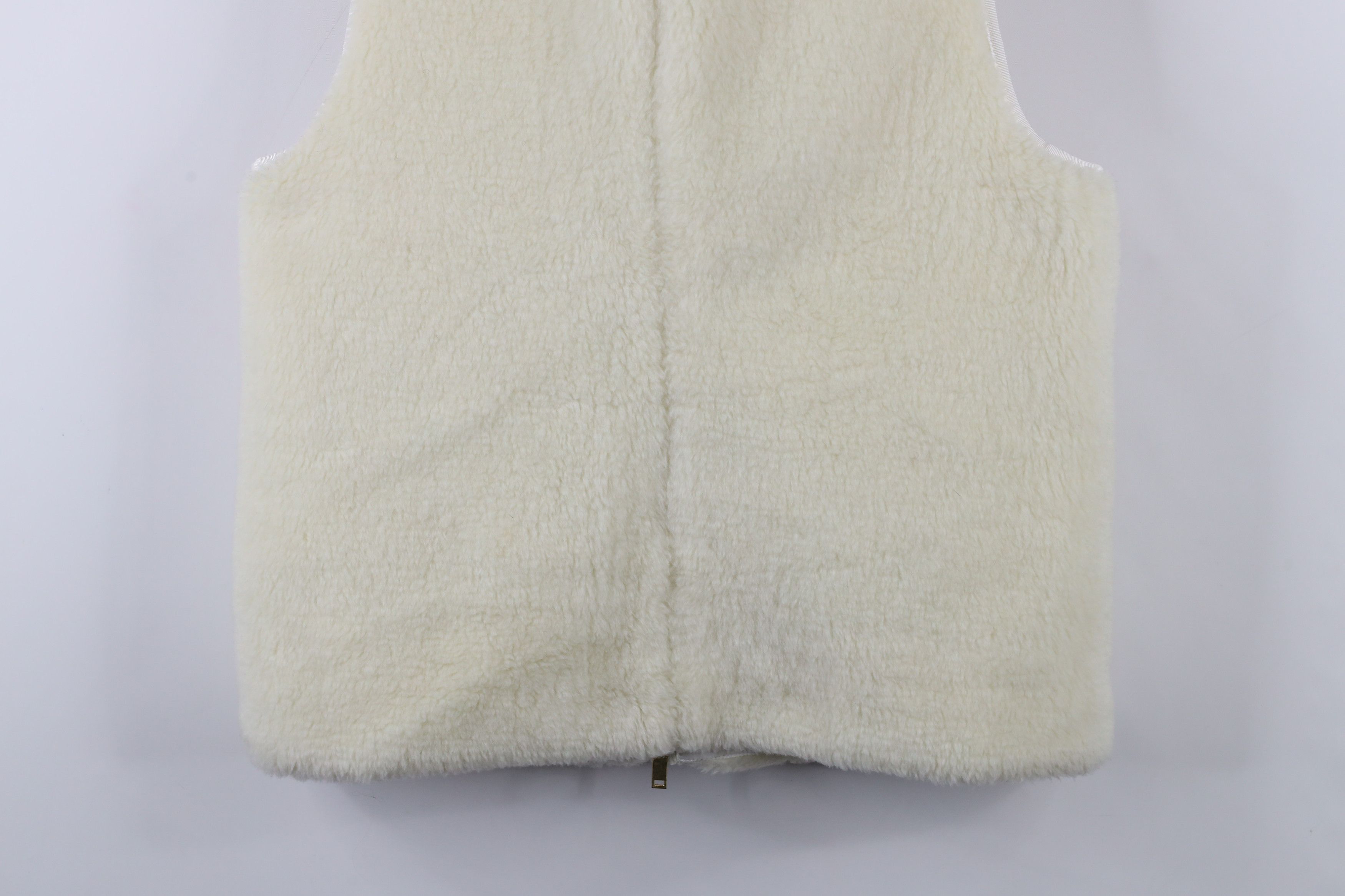 J.Crew × Vintage J Crew Plush Deep Pile Fleece Excursion Vest Jacket Cream Size M / US 6-8 / IT 42-44 - 11 Thumbnail