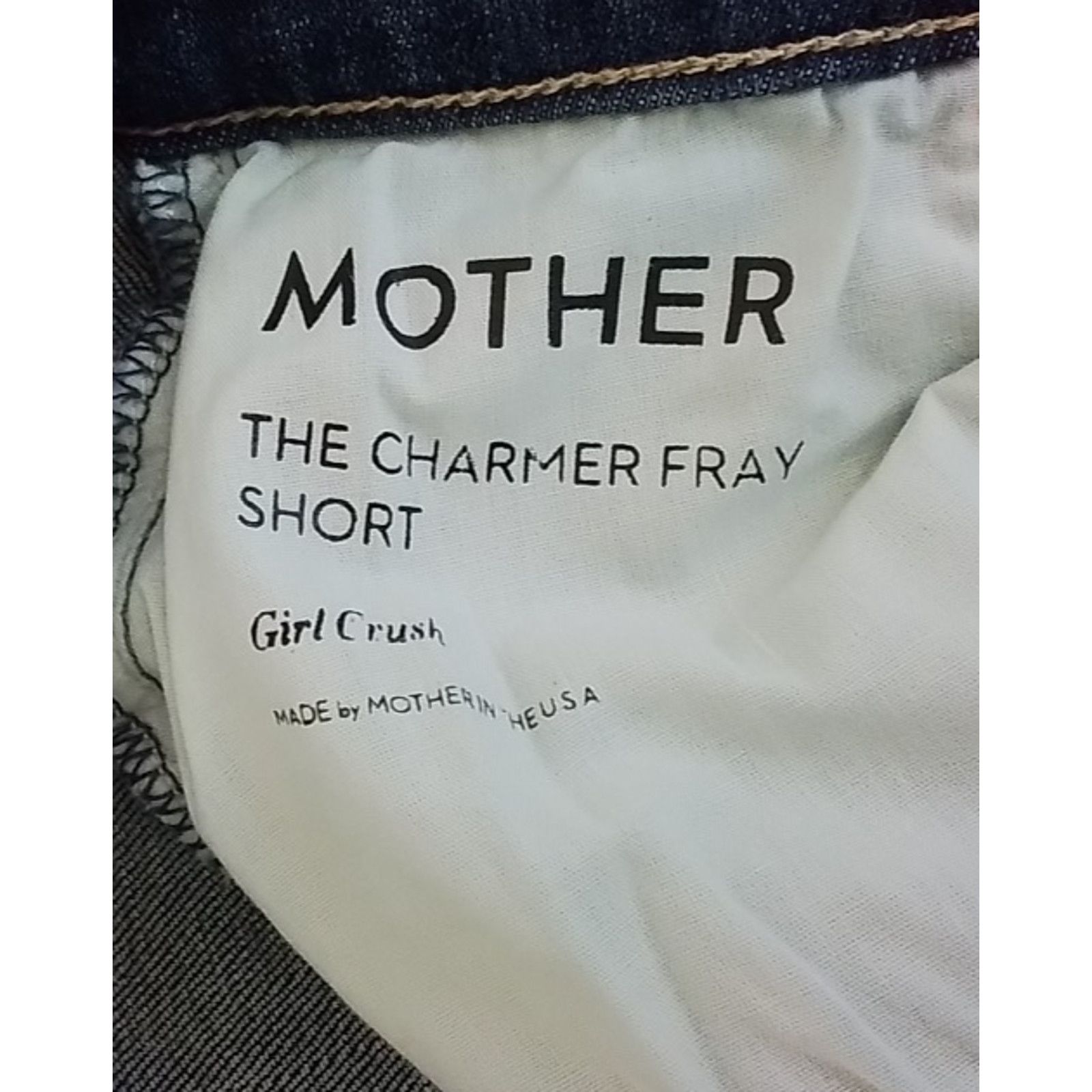 MOTHER Mother Charmer Shorts Women's 24 Dark Distressed 2" Inseam Size 24" / US 00 / IT 34 - 12 Thumbnail