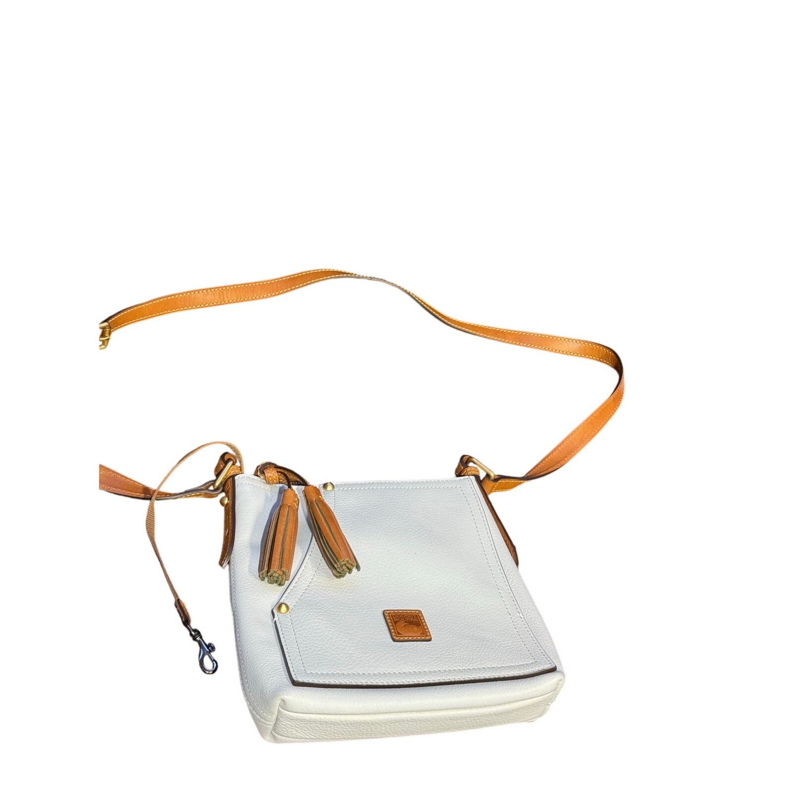 Dooney Bourke Vintage Dooney & Bourke Crossbody Leather Bag in White, Women's