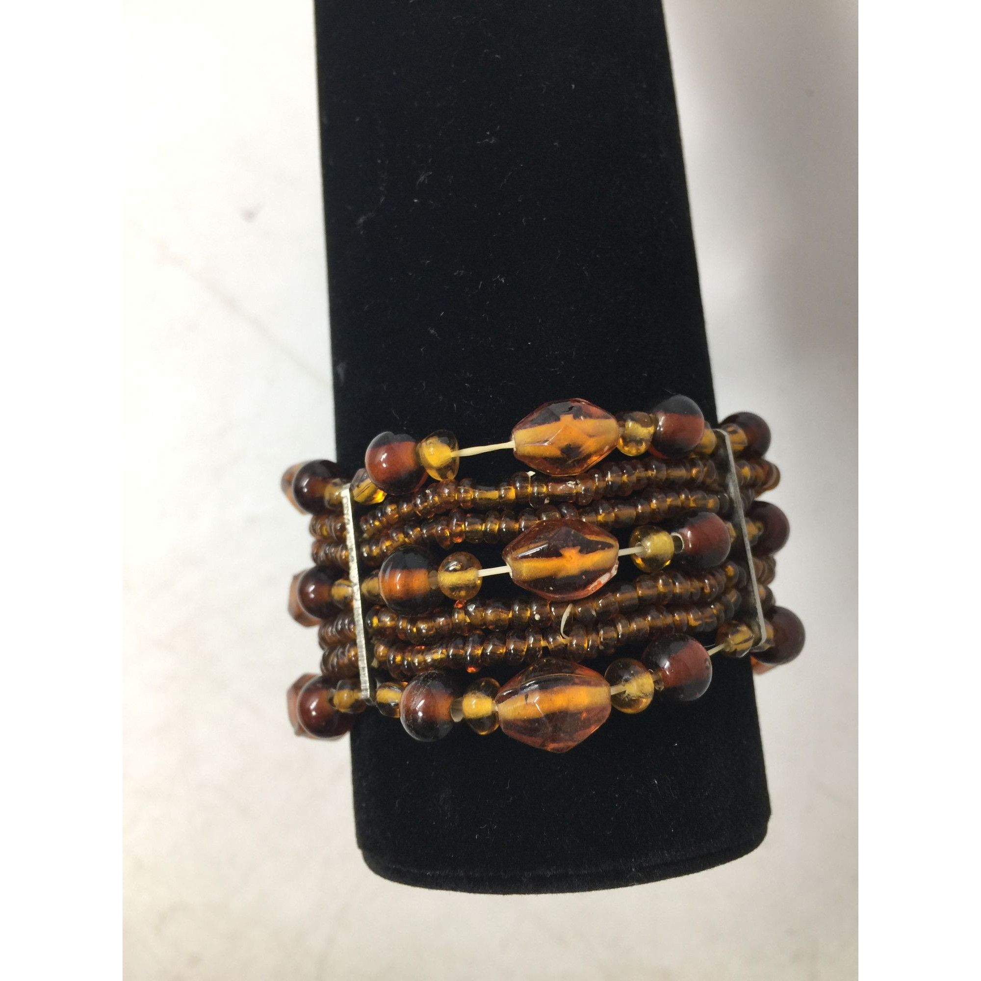 Other Women's Amber Colored Mixed Bead Bracelet Size ONE SIZE - 7 Thumbnail