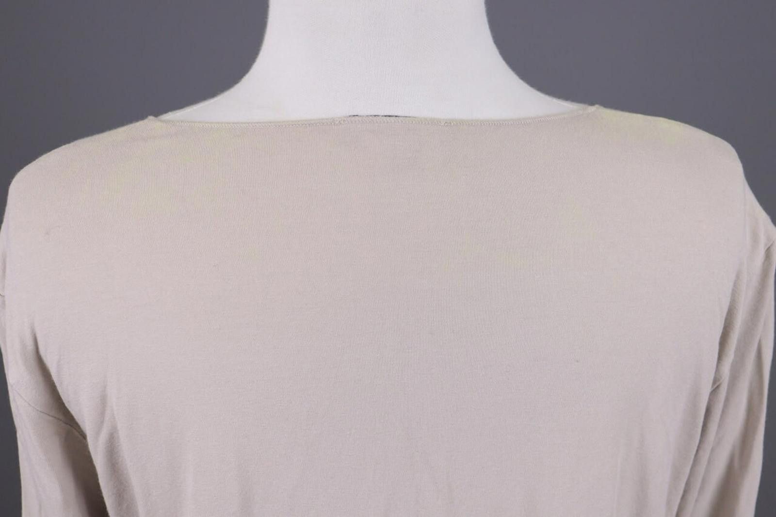 Oscar De La Renta Oska Beige Lagenlook Relaxed Pullover Long Sleeve Top Size 4 Size S / US 4 / IT 40 - 10 Thumbnail