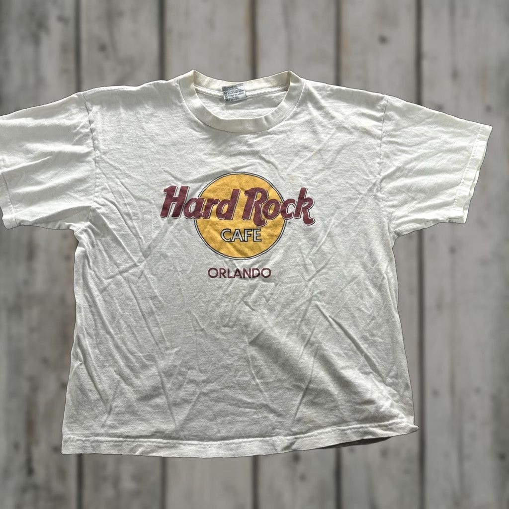 Hard Rock Cafe VINTAGE Hard Rock Cafe Orlando Shirt Mens L White Graphic 90s Size US L / EU 52-54 / 3 - 1 Thumbnail