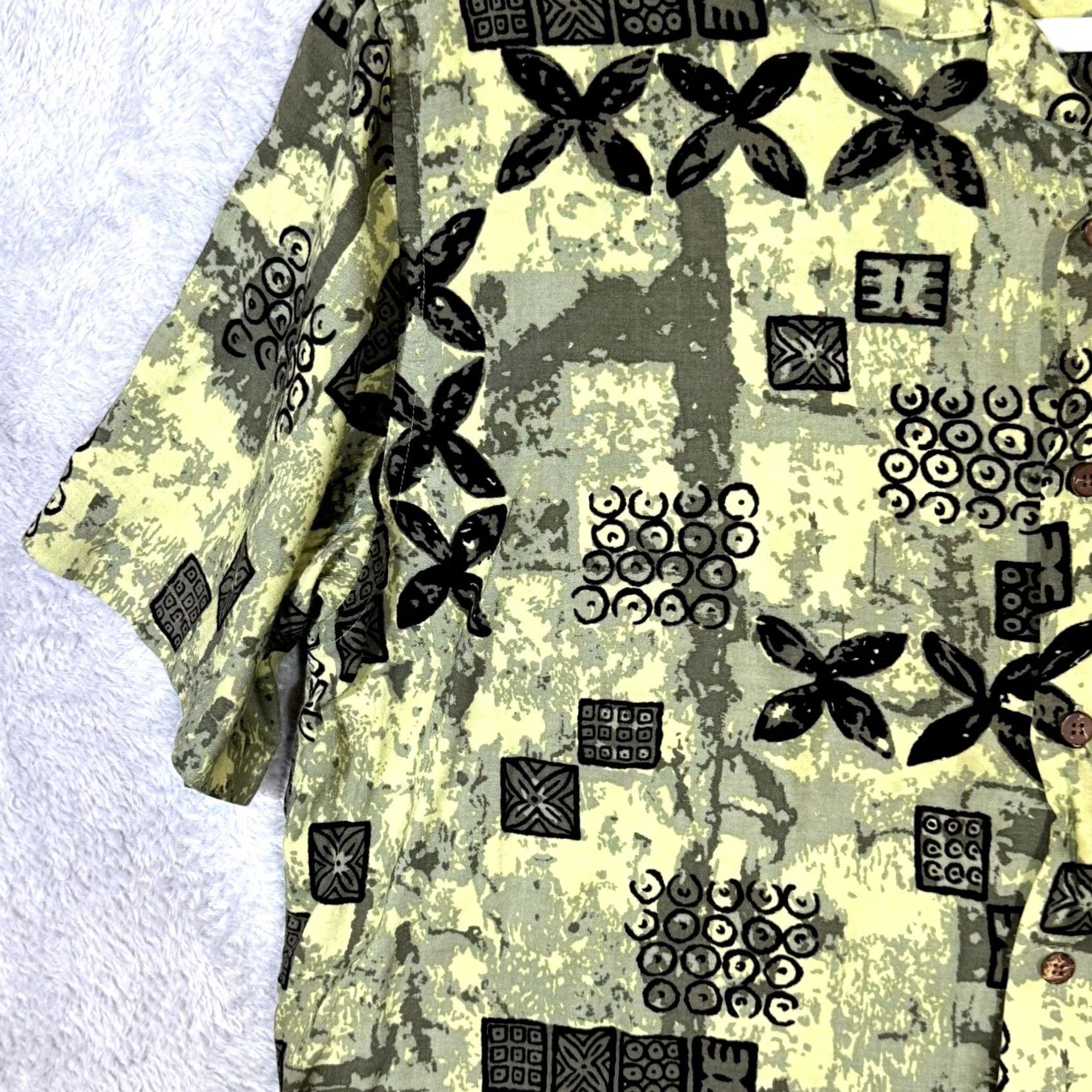 Ocean Pacific Ocean Pacific Hawaiian Shirt XL Men’s Green Viscose Short Sleeve Button-Up Size US XL / EU 56 / 4 - 3 Thumbnail